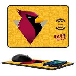 Keyscaper - Arizona Cardinals 2024 Illustrated Limited Edition Wireless Charger and Mouse Pad - Black