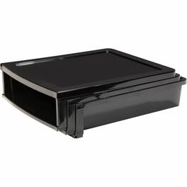 Storex - Quick Stack Construction Paper Sorter 500 x Sheet 3 Compartment 8.40" x 11.25" x 13" Length Plastic - Black