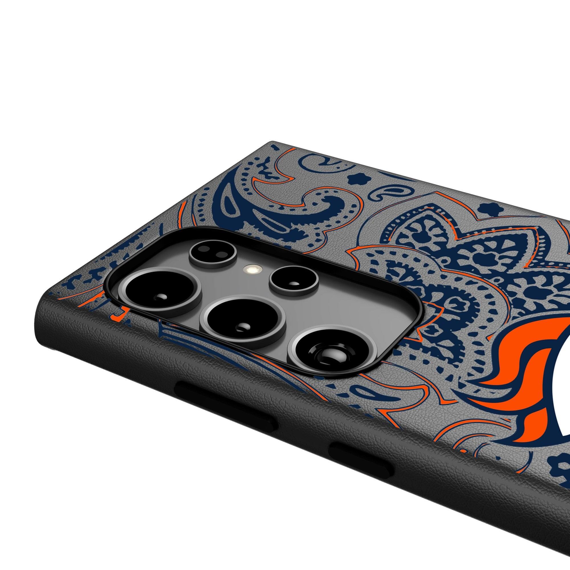 Alt View 3. Keyscaper - Paisley Galaxy Magnetic Bump Case - S25 - Black.