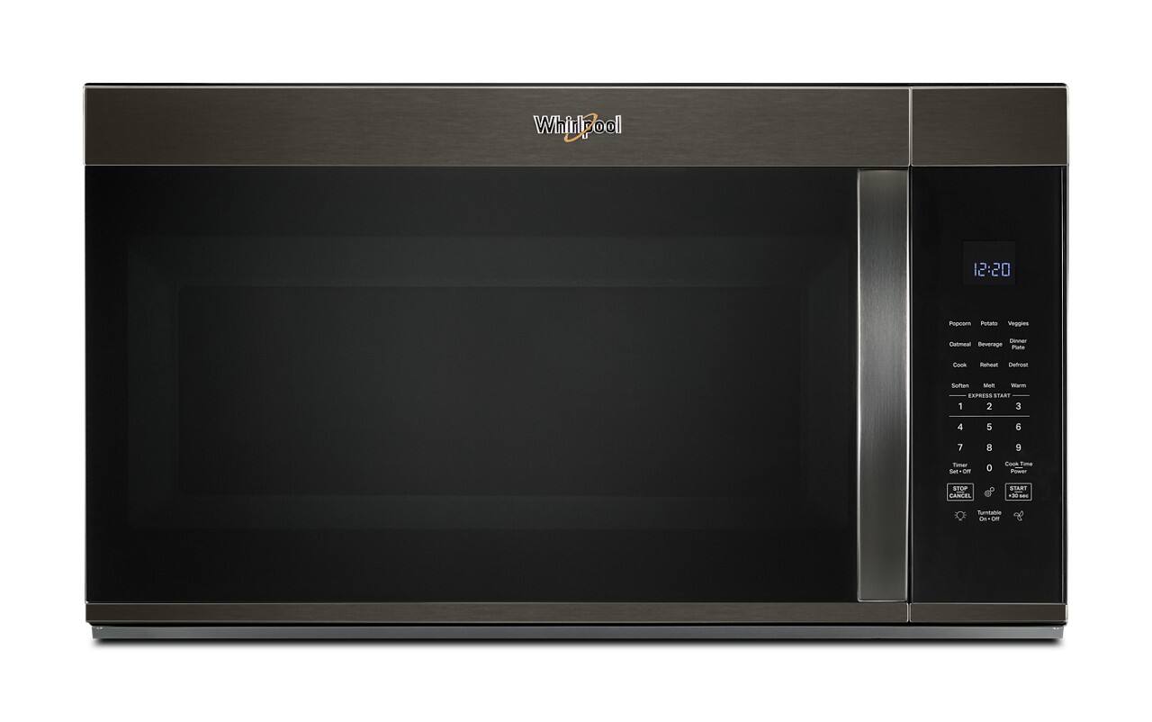 Whirlpool - 1.9 Cu. Ft. Over-the-Range Microwave with Sensor Cooking - Black Stainless Steel
