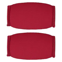 Unique Bargains - Football Chin Pad, Chin Cover Helmet Pad 2pcs, Polyester Accessories, One Size Fits All - Fits Rugby/Lacrosse/Biking - Red