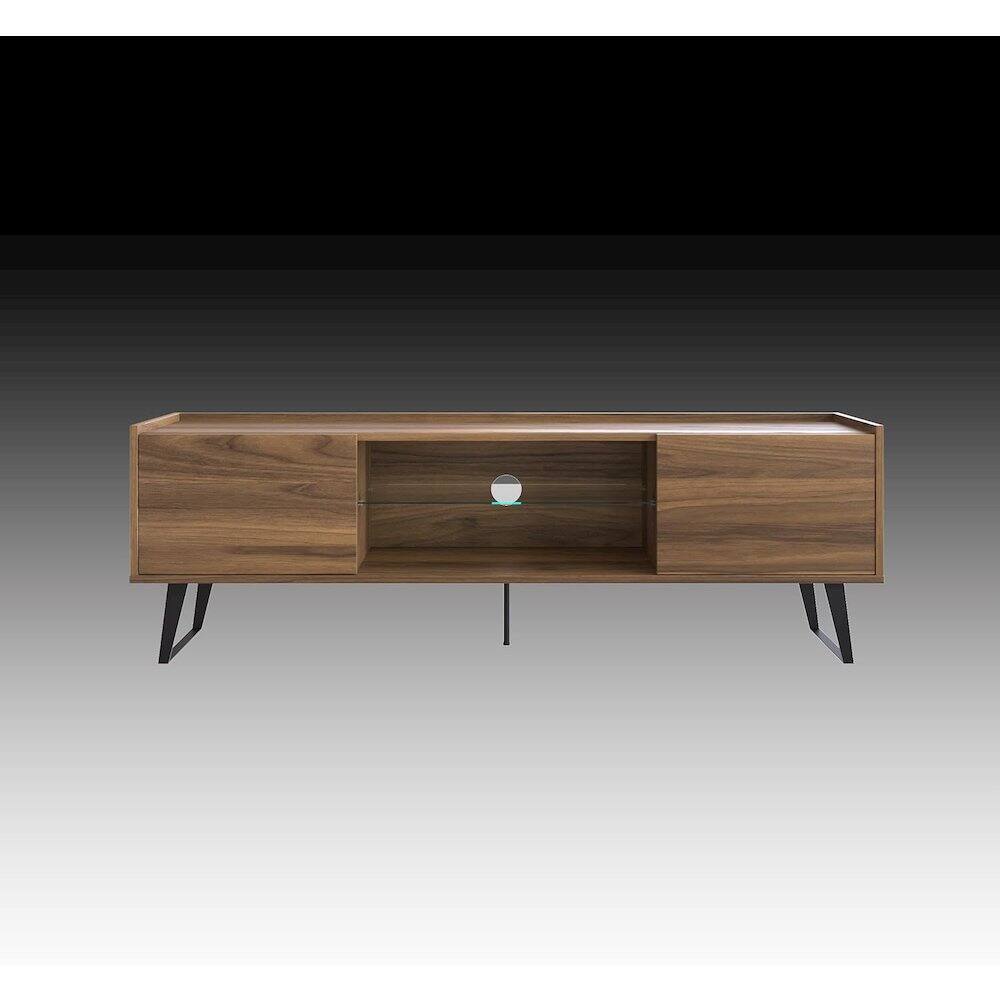 Alt View 2. Atelier Mobili - Modern TV Stand for 65-75-80 Inch TVs, Farmhouse Entertainment Center - Beige.