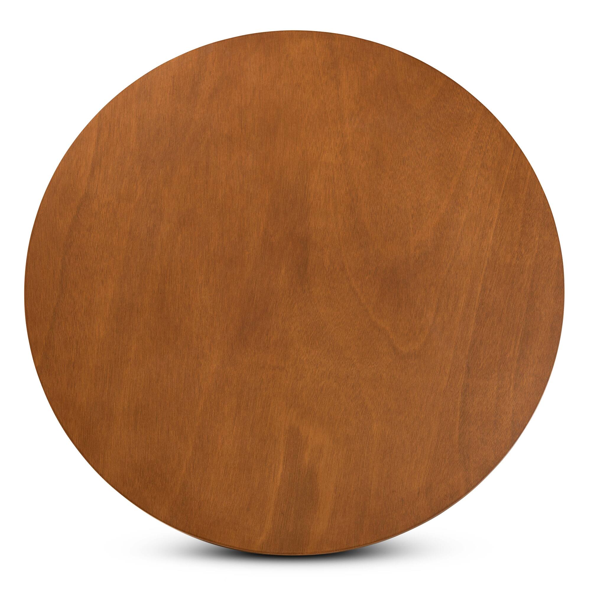 Left. Baxton Studio - Alayna Modern and Contemporary Finished 35-Inch-Wide Round Wood Dining Table - Walnut.