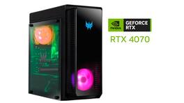 Acer - Refurbished Excellent - Predator Orion 3000 Gaming Desktop PO3-650-UR17 Core i7 16GB RAM 1TB SSD NVIDIA GeForce RTX 4070 - Black