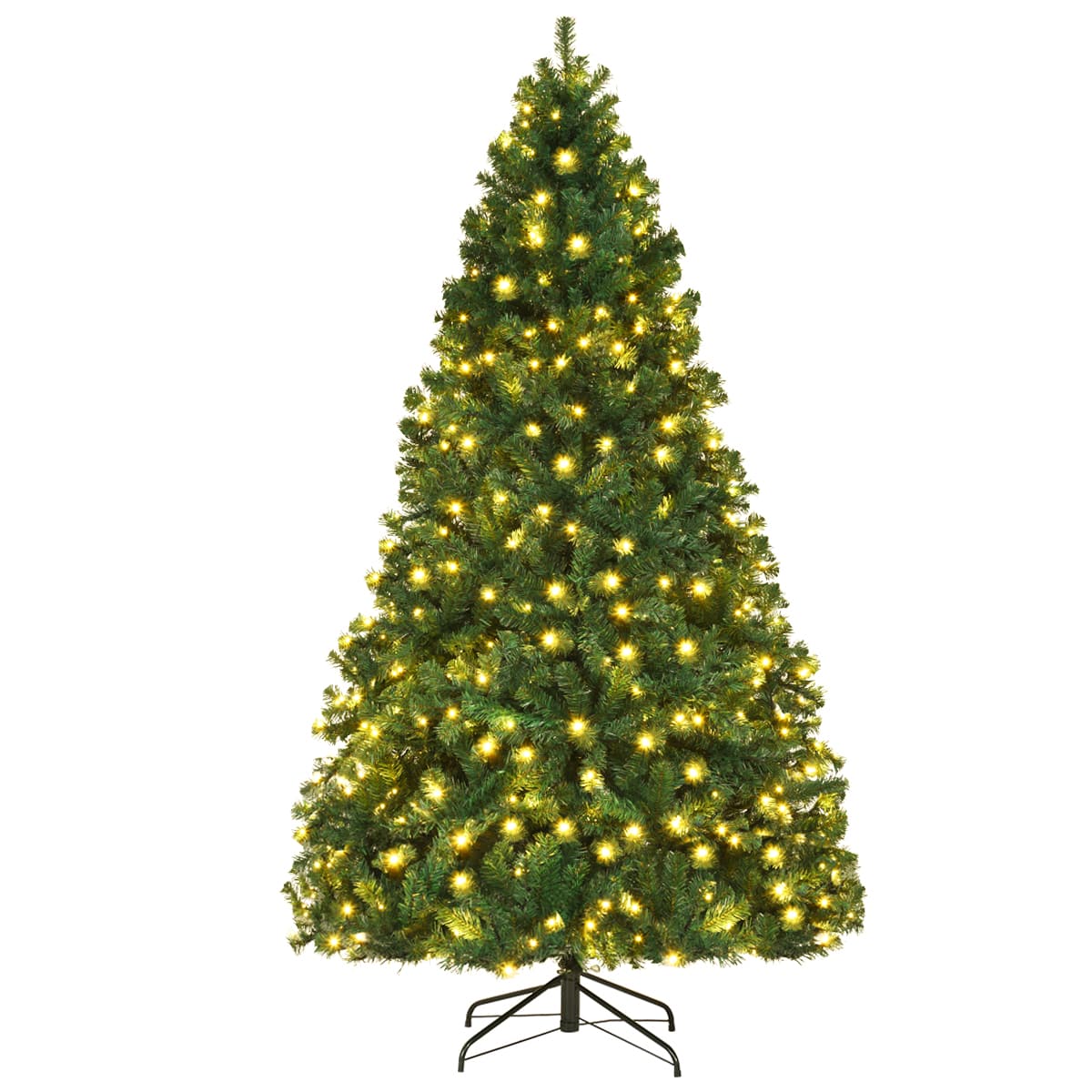 Best Buy: Costway 7.5Ft Pre-Lit Hinged PVC Christmas Tree 400 LED ...