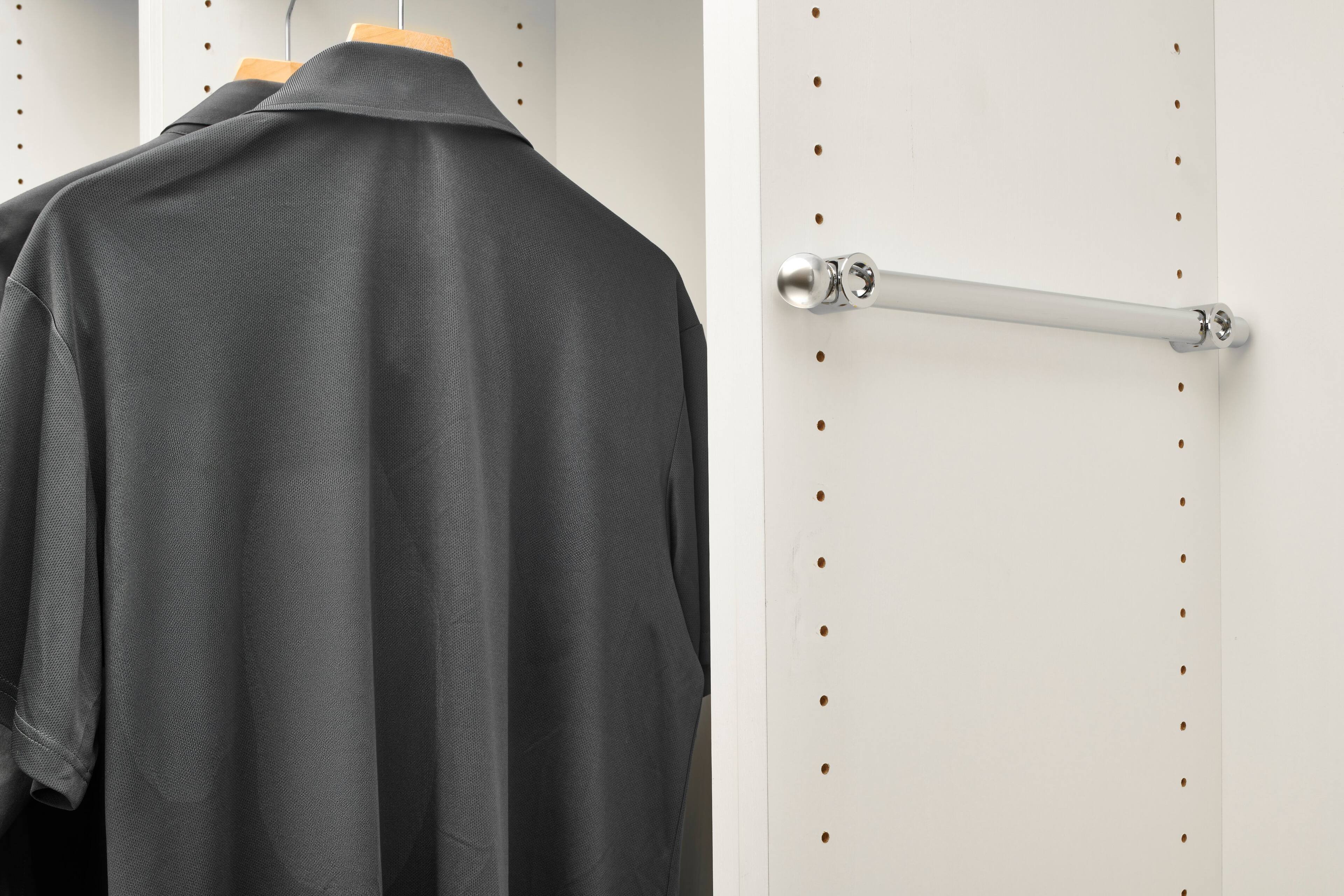 Alt View 7. Rev-A-Shelf - Rev-A-Shelf 14" Extendable Metal Closet Valet Rod, CVR-14-CR (4 Pack) - Chrome.