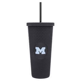 Logo Brands - Michigan Wolverines 24oz. Logo Studded Tumbler - Multicolor
