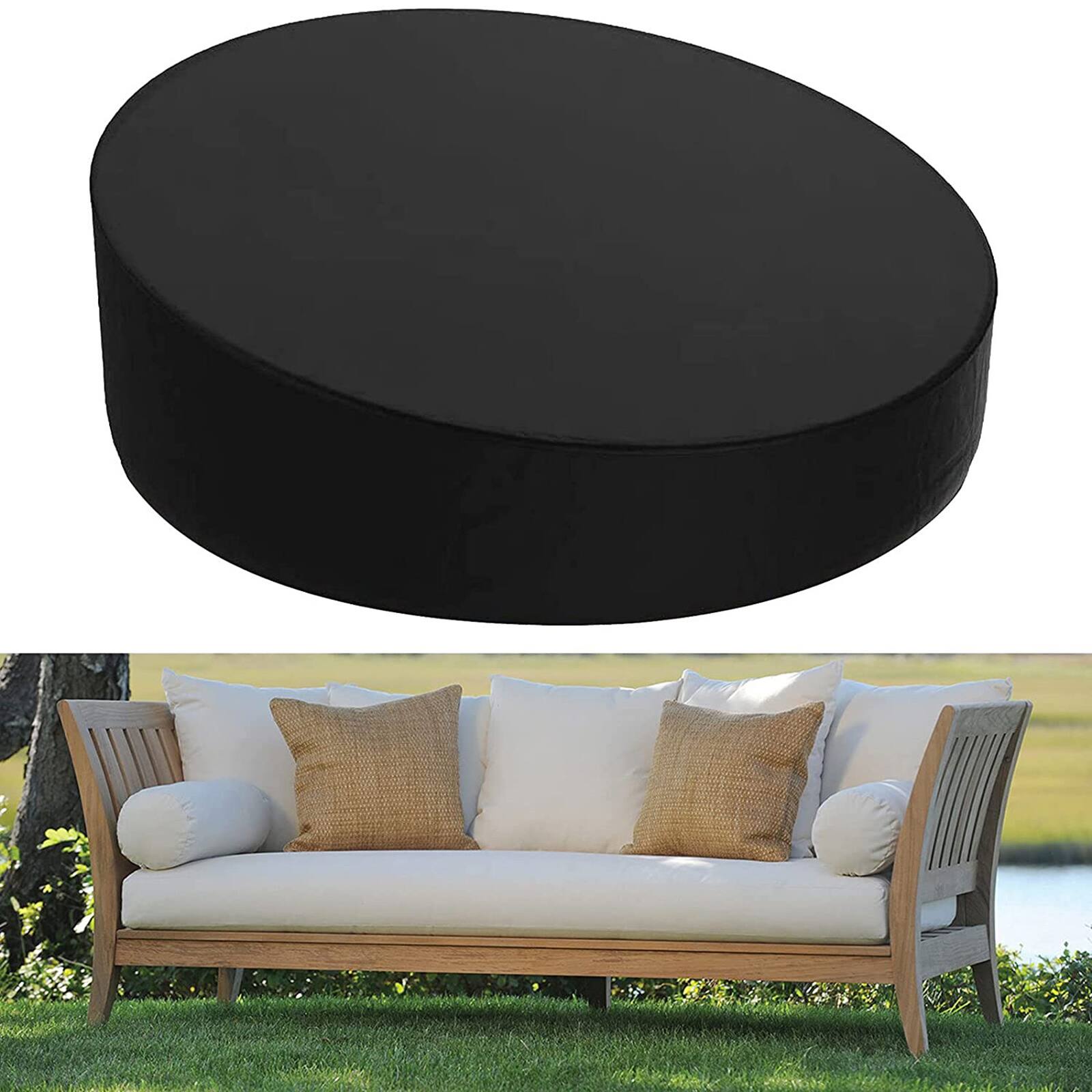 Alt View 2. Topteng - Heavy Duty Waterproof Daybed Cover - 210D Oxford Fabric, Windproof Drawstring, UV Protection, Includes Storage Bag.