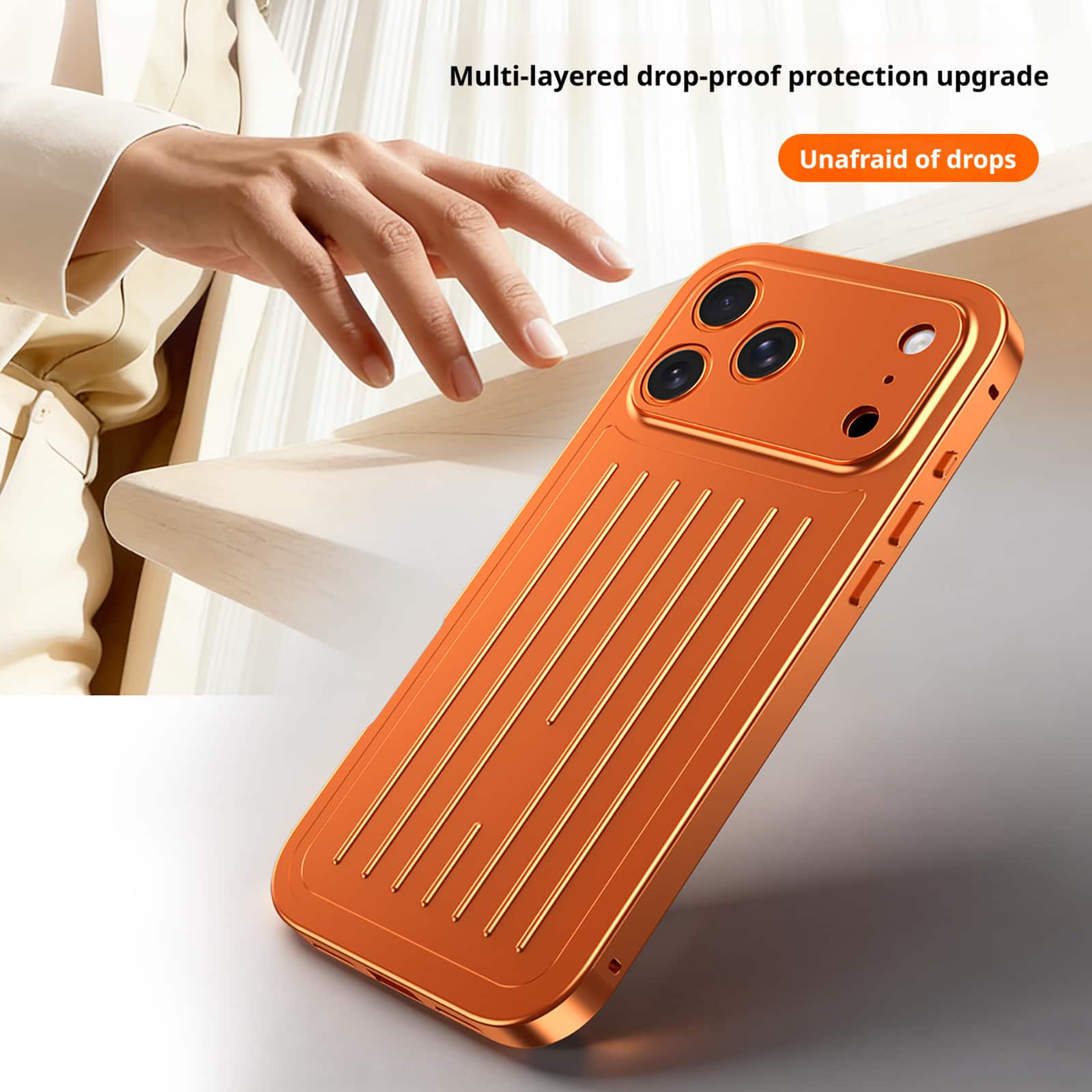 Dteck Full Body Case for Apple iPhone 17 Pro Max with Built in