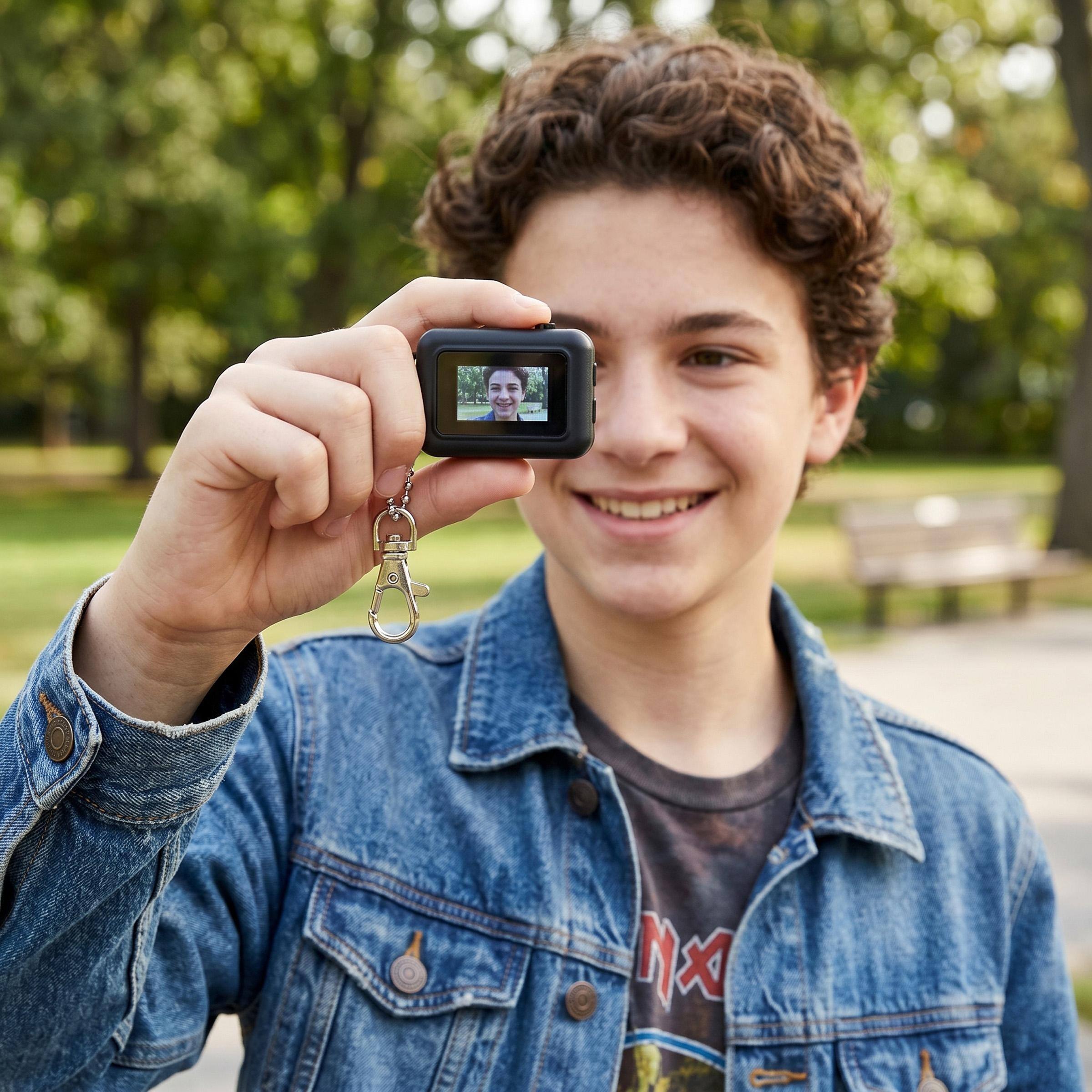 Alt View 3. Lexibook - Keychain Miniature Digital Camera Black with built-in Flash memory.