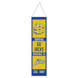 WinCraft - South Dakota State Jackrabbits 8" x 32" Wool Evolution Banner - Multicolor