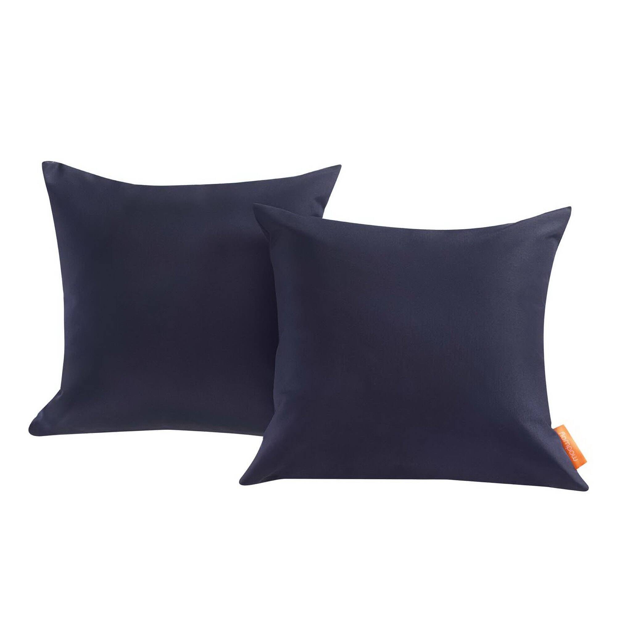 Angle. Modway - Convene 2 Piece Outdoor Patio Pillow Set by Modway - Navy.