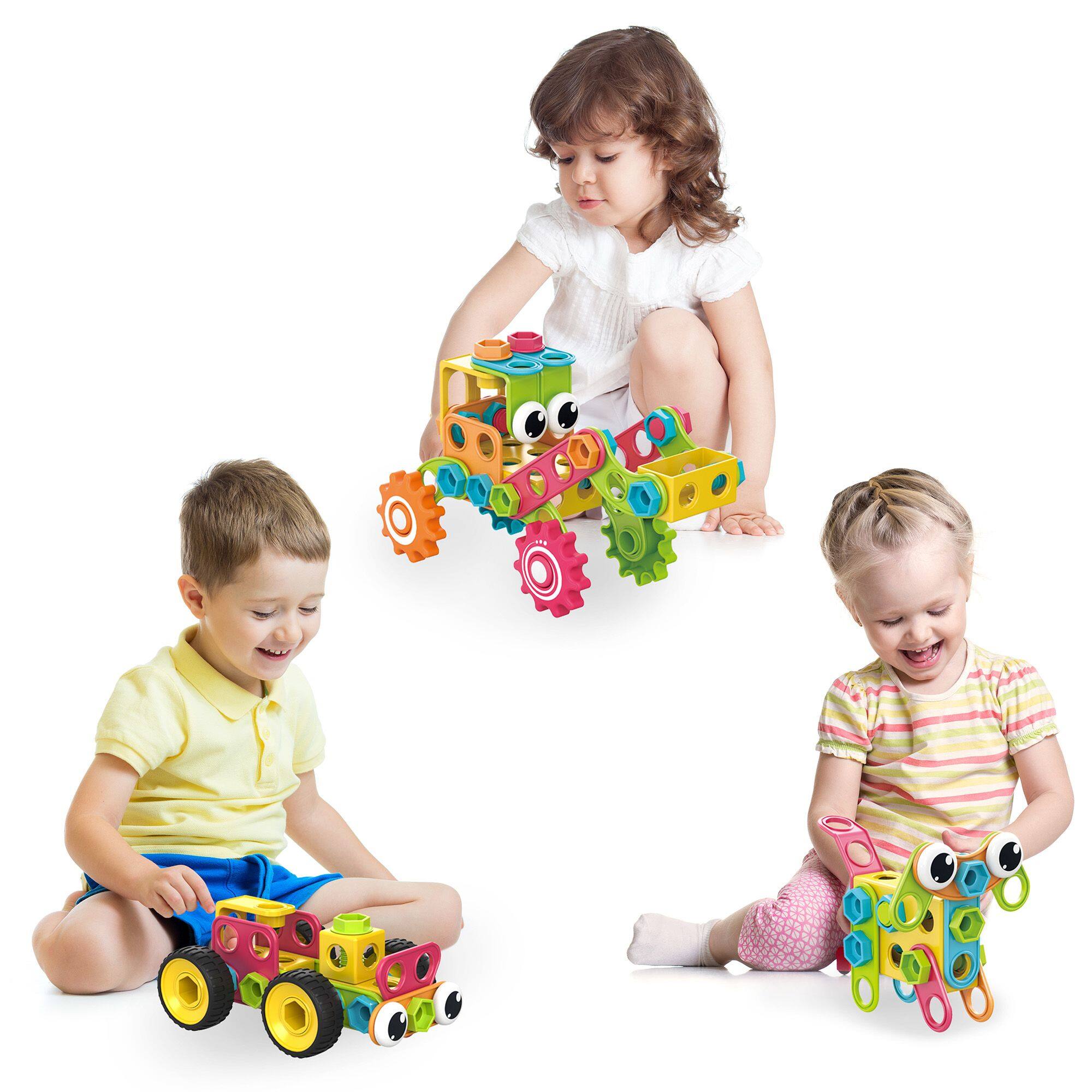 Alt View 3. PicassoTiles - PICASSO-TILES 250 PC Construction Building Engineering Set STEM Toy for Kids 3+ - Multicolor.