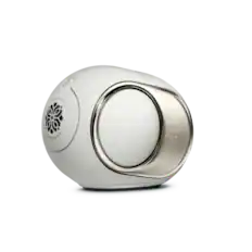 Front. Devialet - Phantom Ultimate 98 dB Wireless Bookshelf Speaker - Light Pearl.