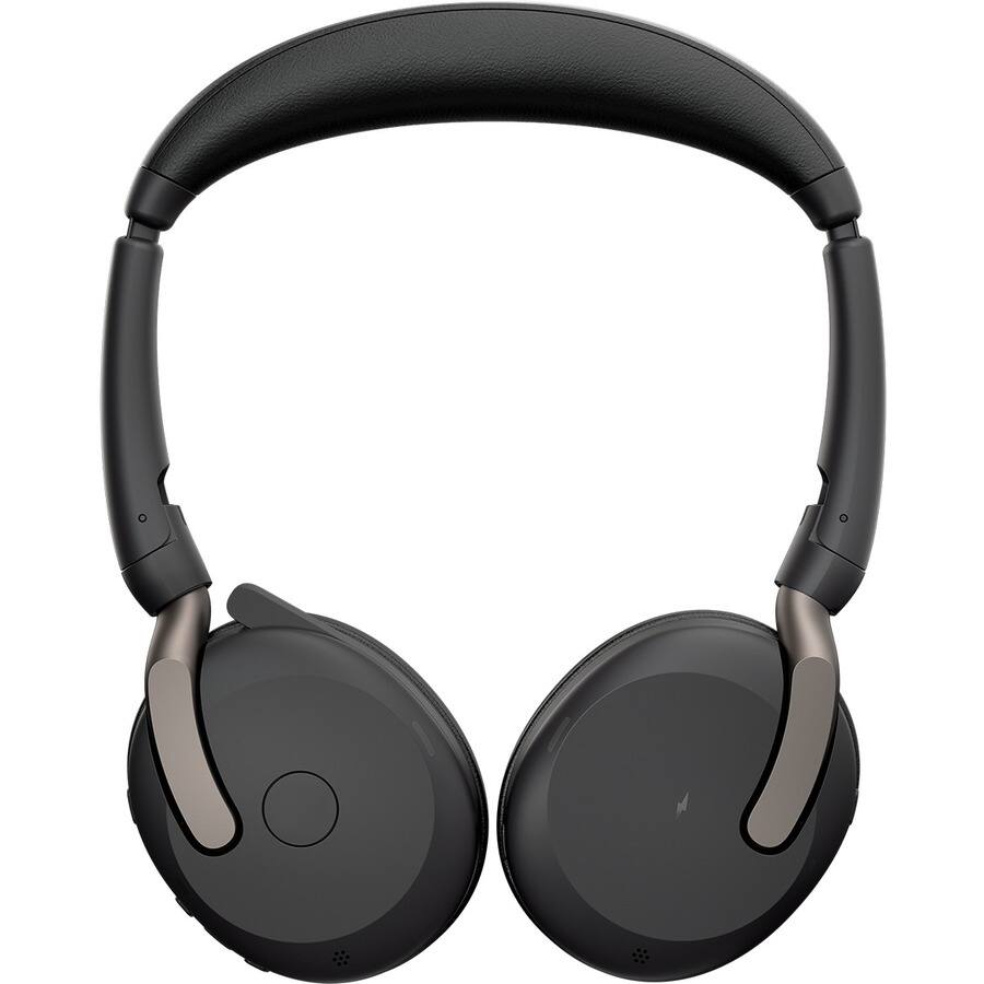 Alt View 1. Jabra - Jabra Evolve2 65 Flex Headset - Stereo - Wireless - Bluetooth - 98.4 ft - 20 Hz to 20 kHz - On-ear - Binaural - Blue.