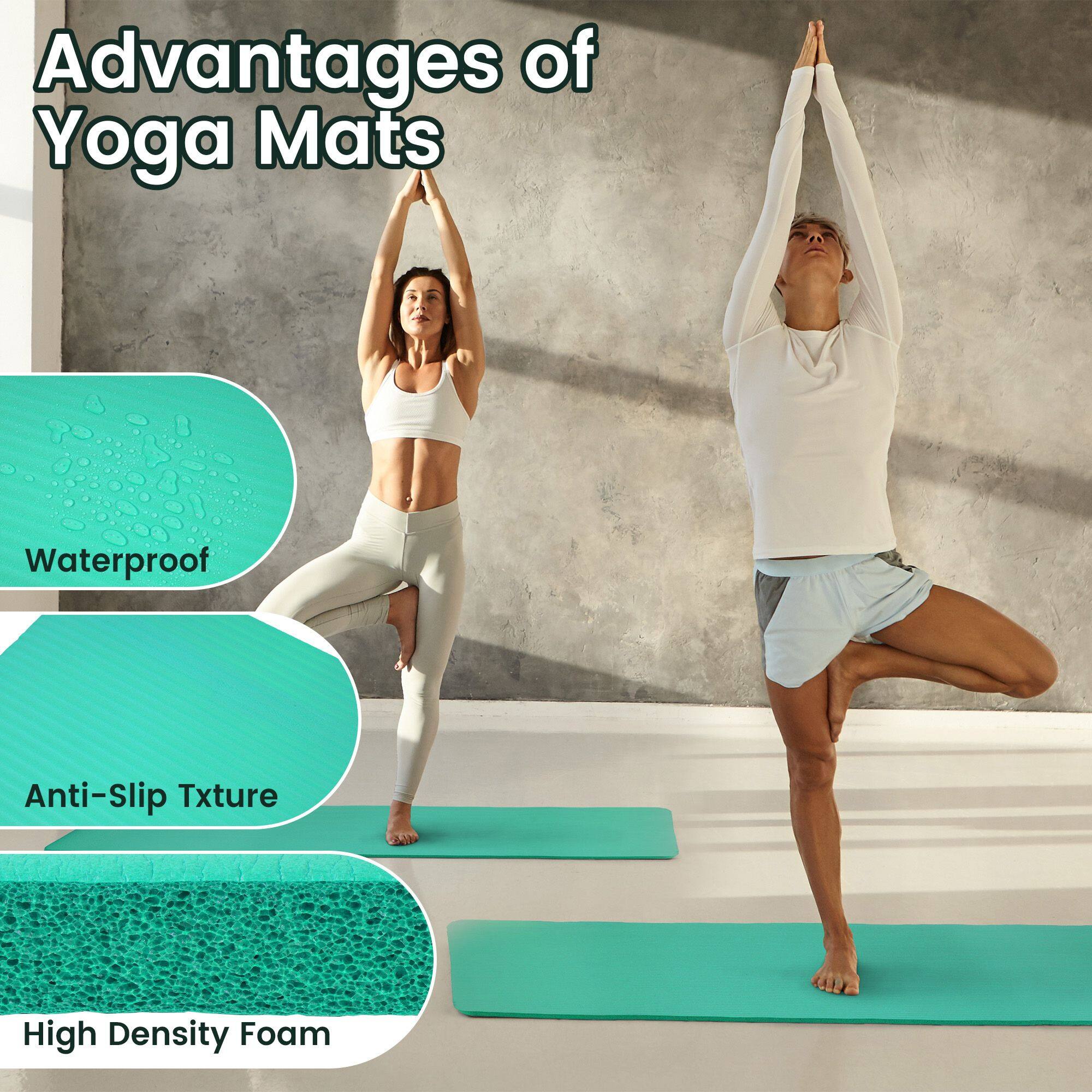 Advantages of Yoga Mats

- Waterproof
- Anti-Slip Texture
- High Density Foam