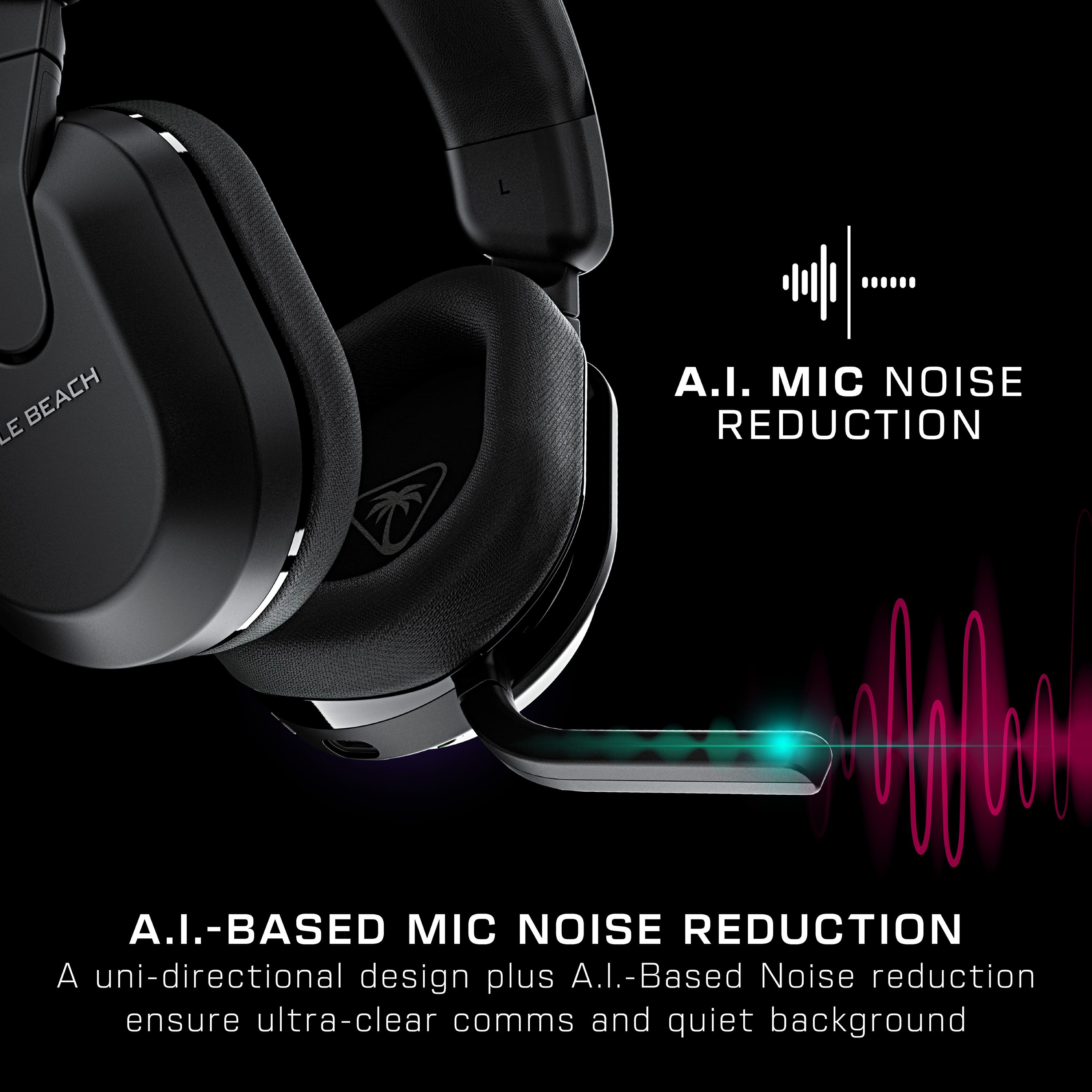 AI-based mic noise reduction. A uni-directional design plus AI-based noise reduction ensures ultra-clear comms and quiet background.