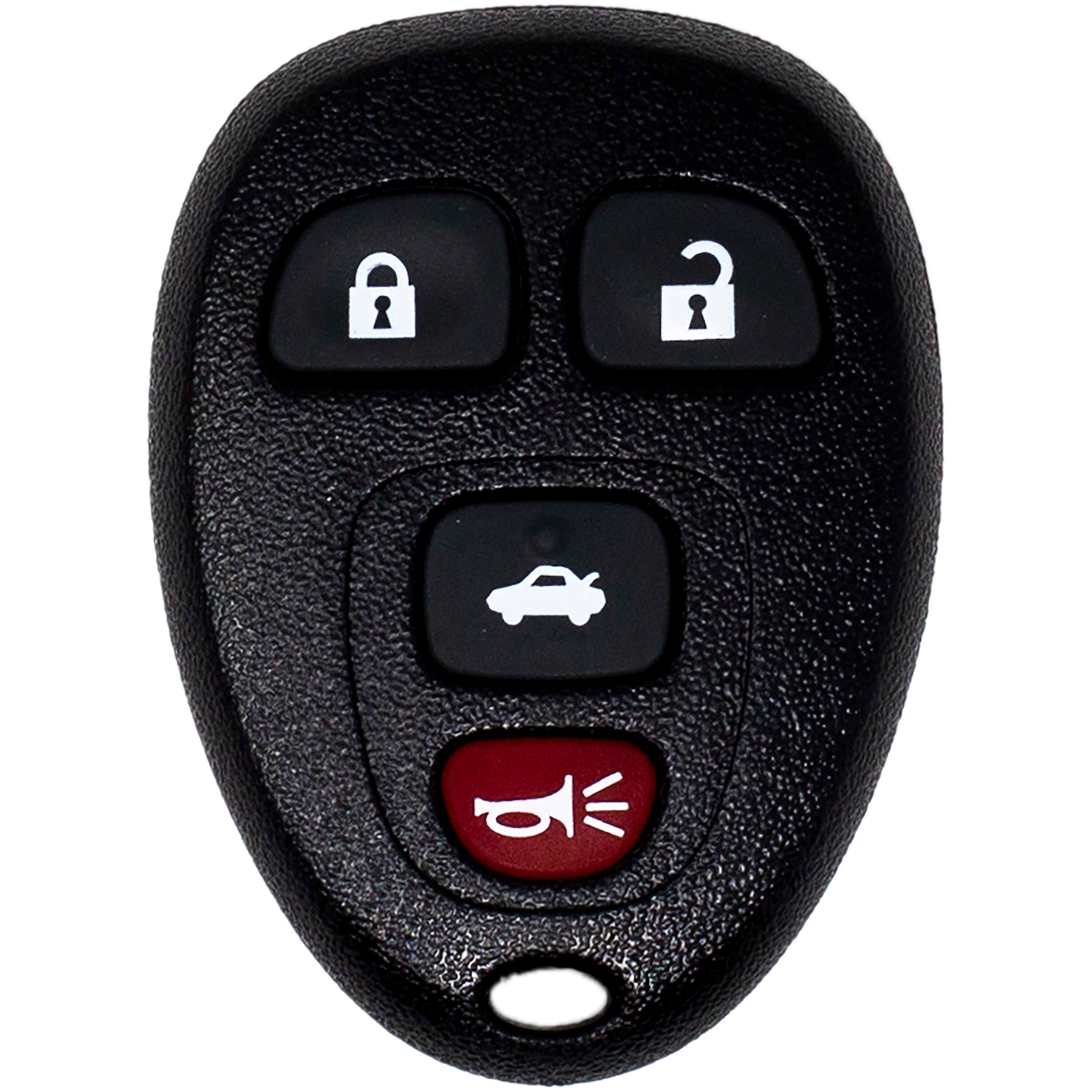 Back. Car Keys Express - Car Keys Express Replacement GM Remote - 4 Buttons (Lock, Unlock, Panic, and Trunk) Includes programming device - Black.