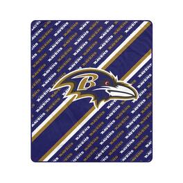 Pegasus - Baltimore Ravens 60" x 70" Diagonal Lined Wordmark Ultra Soft Blanket - Multicolor