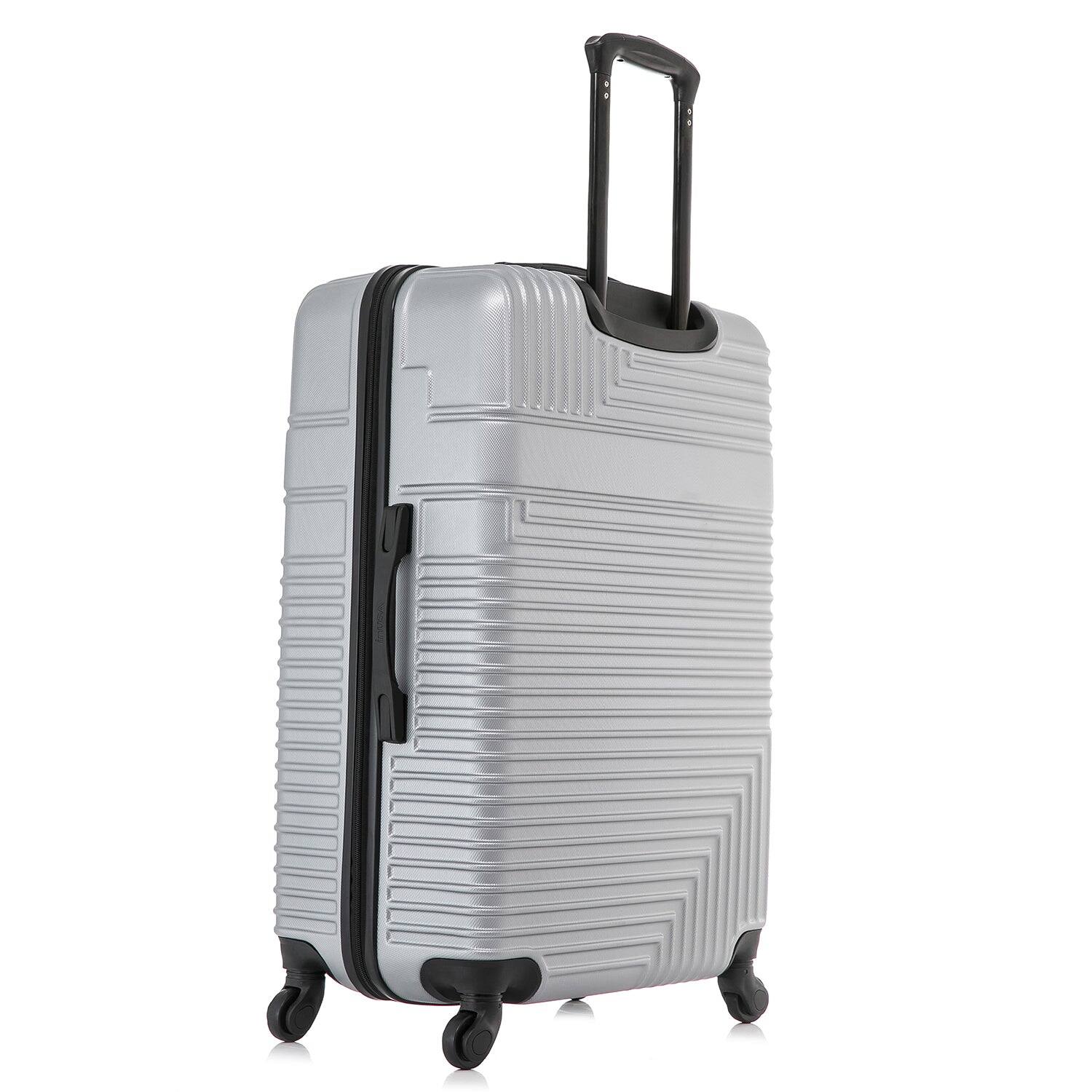 Alt View 1. InUSA - Resilience Lightweight Hardside Spinner Luggage 28" - Silver.