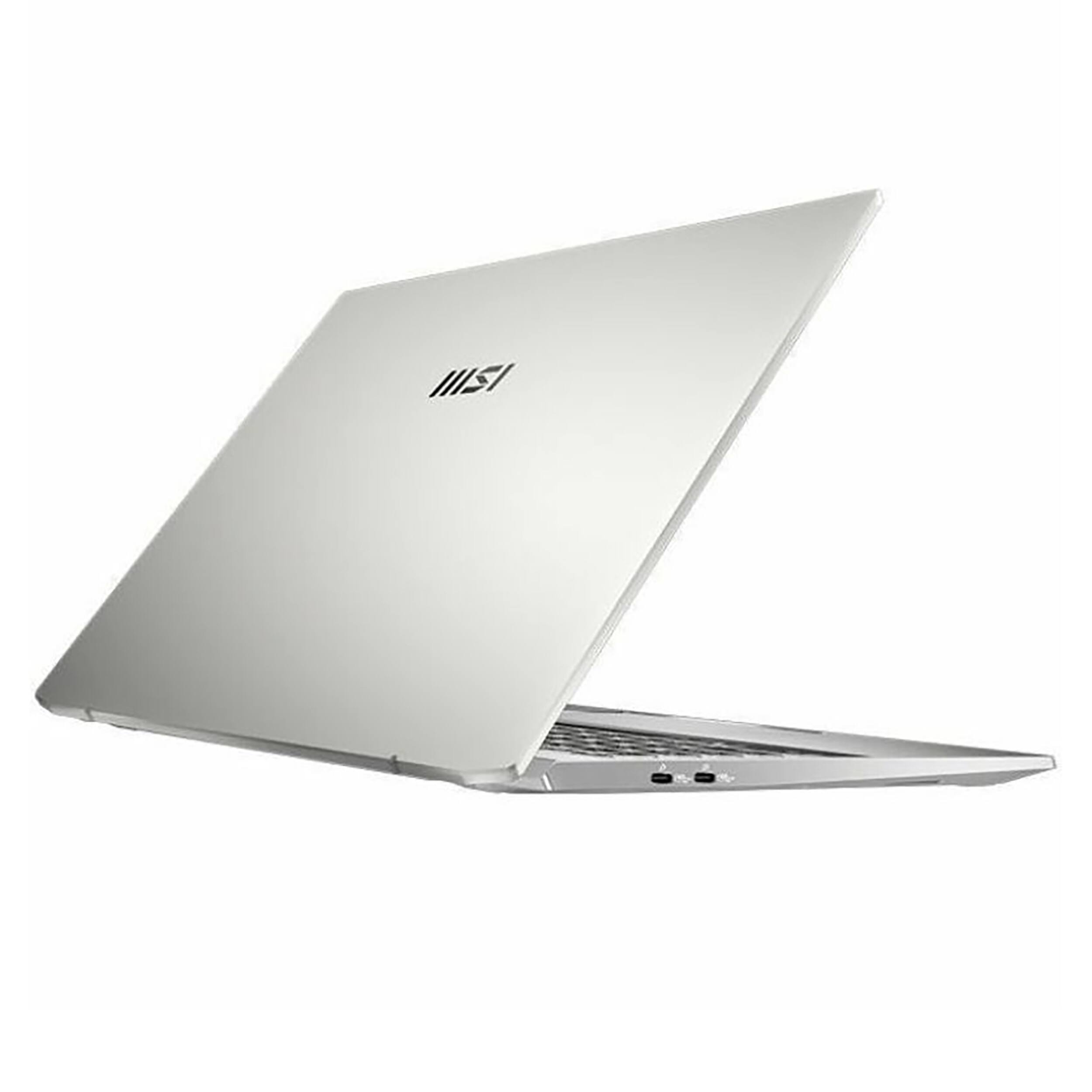 Alt View 2. MSI - Prestige 16 AI EVO 16" UHD+ OLED Laptop - AMD Ryzen AI 9-365 - 32GB Memory - 1TB SSD - Urban Silver.