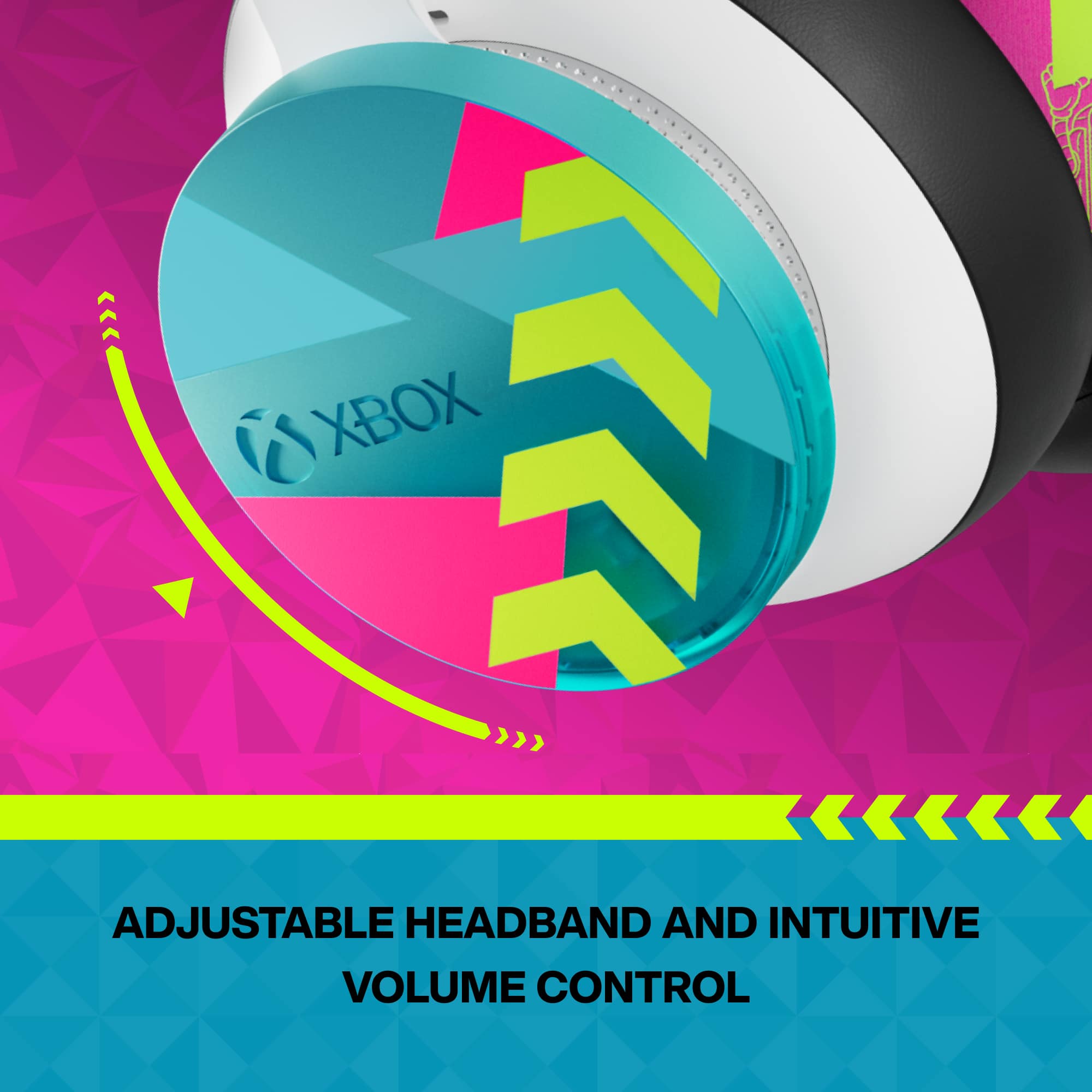XBOX Adjustable Headband and Intuitive Volume Control
