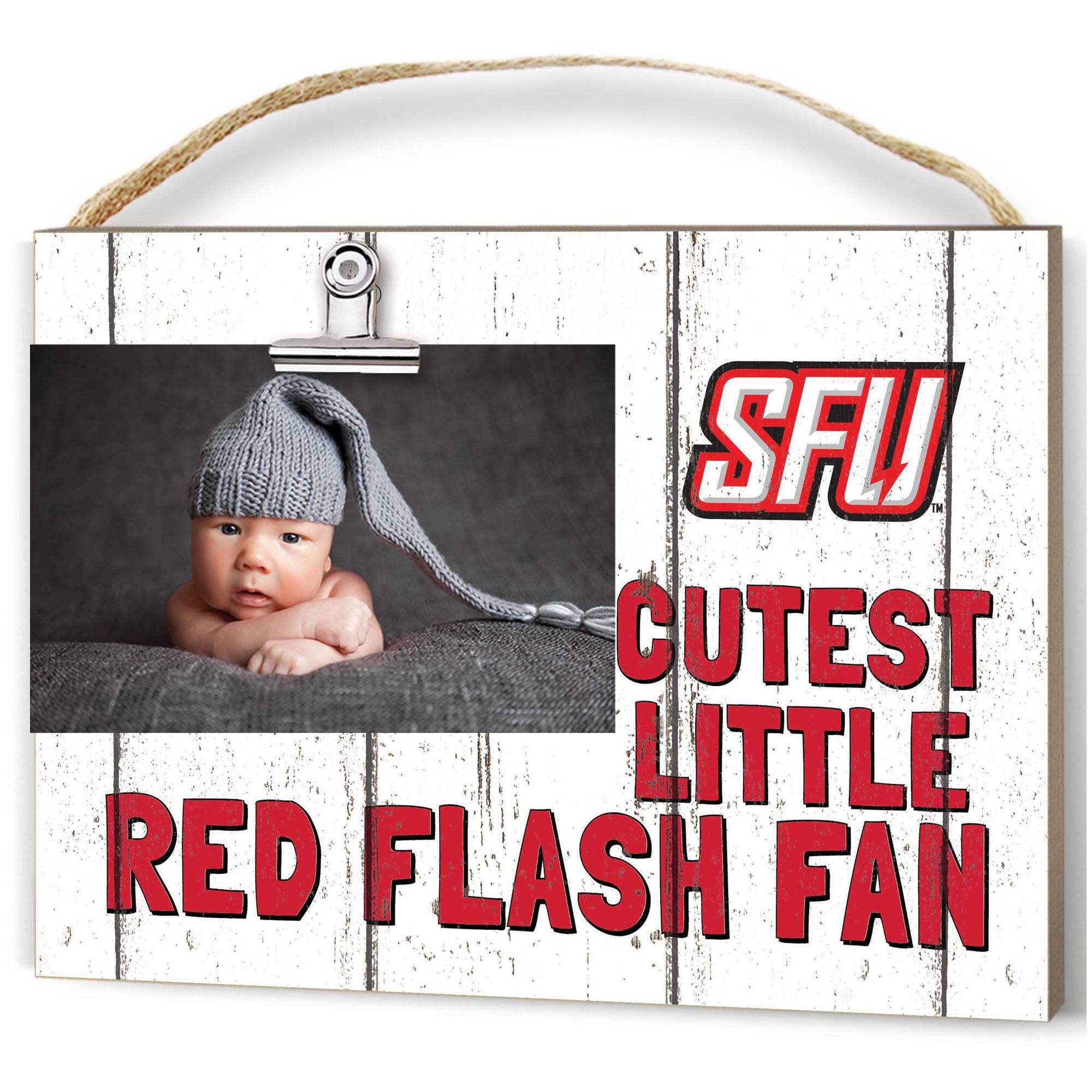 Saint Francis Red Flash 8'' x 10'' Cutest Little Weathered Logo Clip Photo Frame