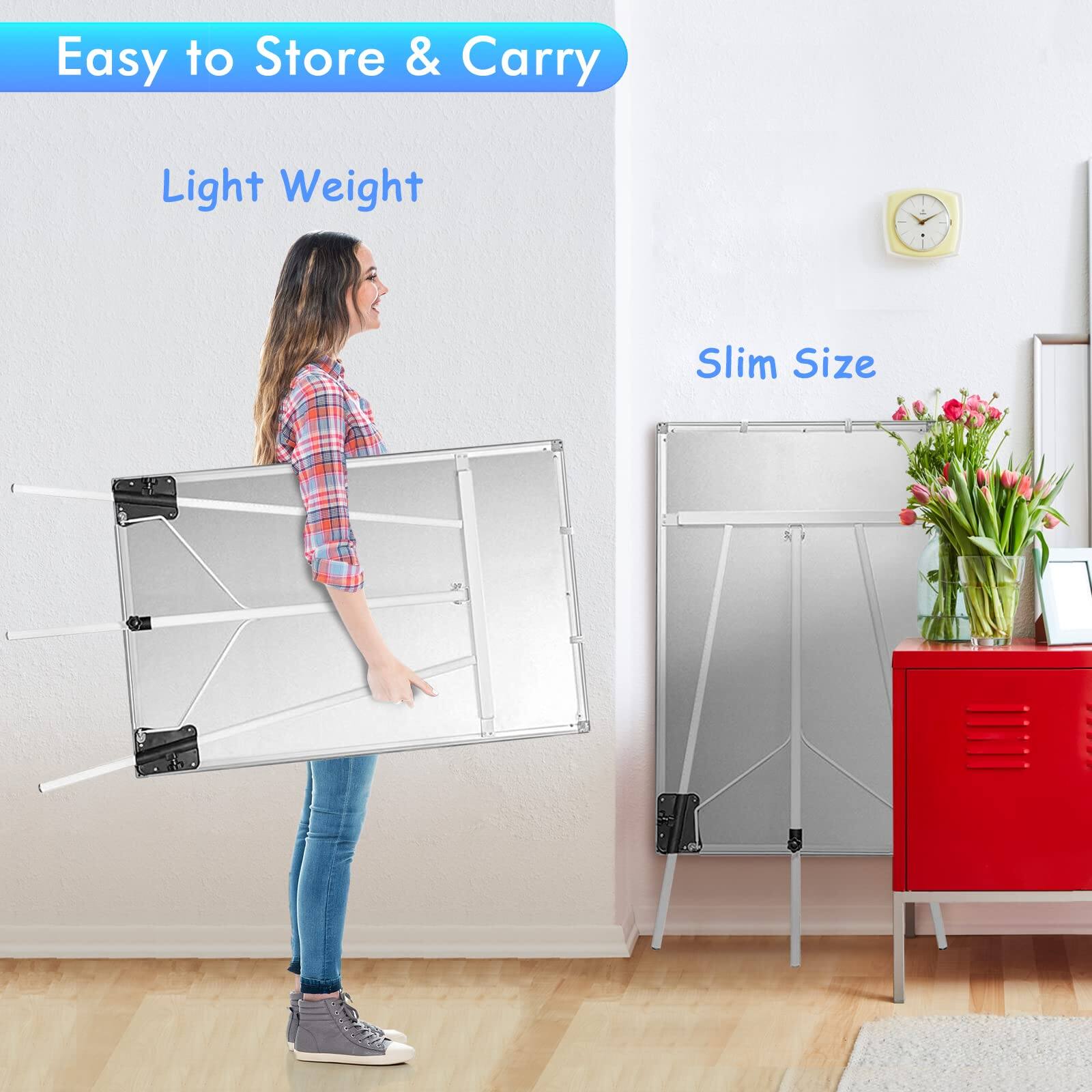 Easy to Store & Carry  
Light Weight  
Slim Size