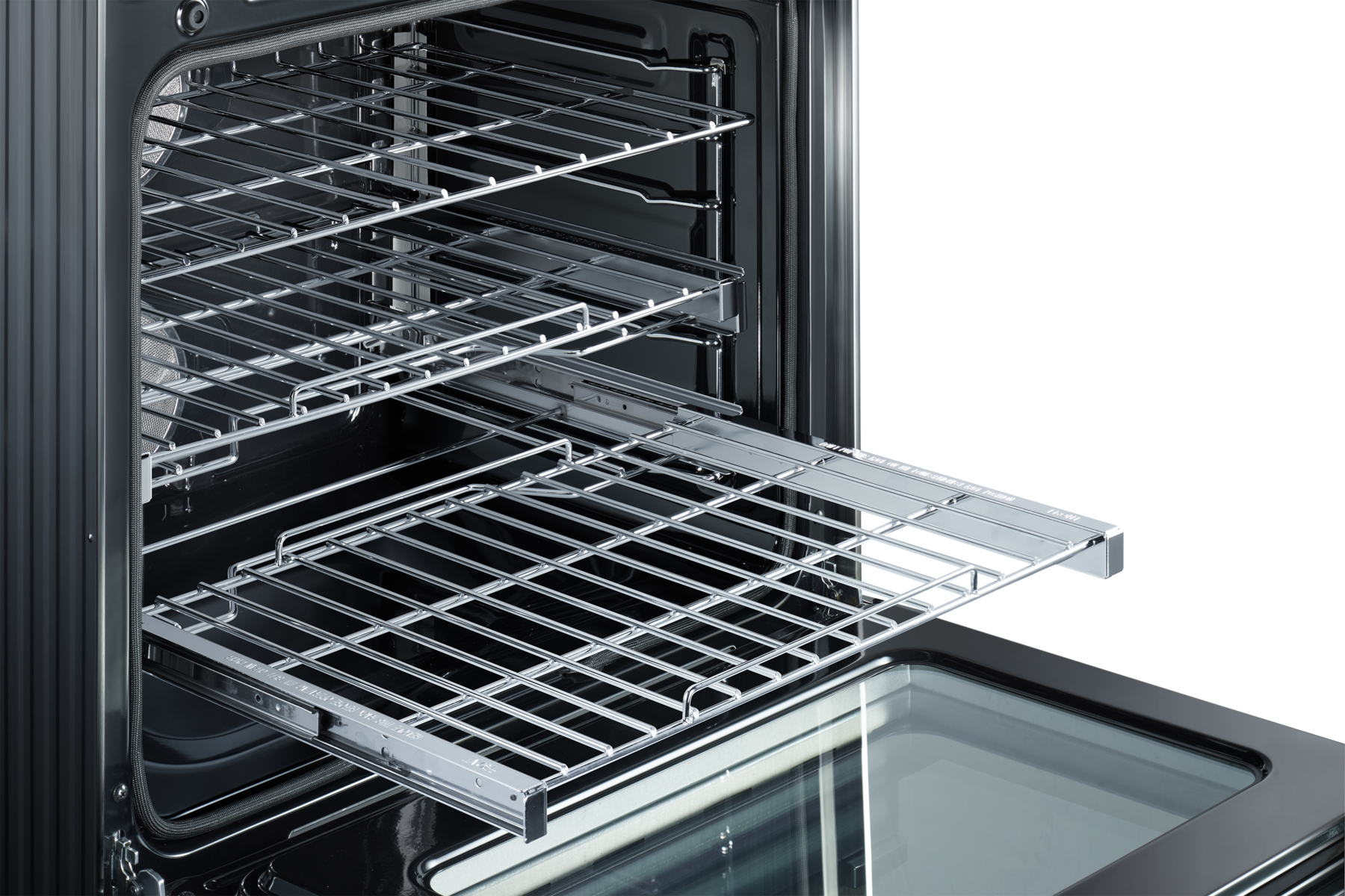 Alt View 18. Dacor - Transitional 6.3 Cu. Ft. Freestanding Electric Induction Four-Part Pure Convection 30" Range with Anti-Scratch Glass - Stainless Steel.