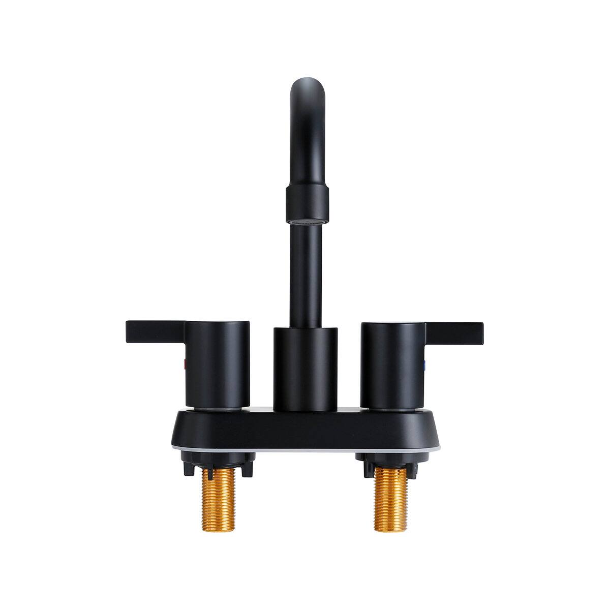 Alt View 1. Bothwa Home - Bothwa home  Bathroom Faucet For bathroom Sink  With Two Handles - Matte Black.
