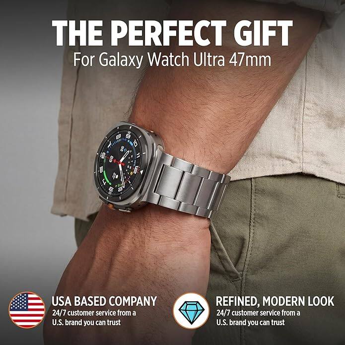 THE PERFECT GIFT  
For Galaxy Watch Ultra 47mm  

USA BASED COMPANY  
24/7 customer service from a U.S. brand you can trust  

REFINED, MODERN LOOK  
24/7 customer service from a U.S. brand you can trust