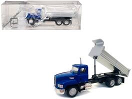 Mack Dump Truck 1/87 (HO) Plastic Model Car by Promotex - Blue