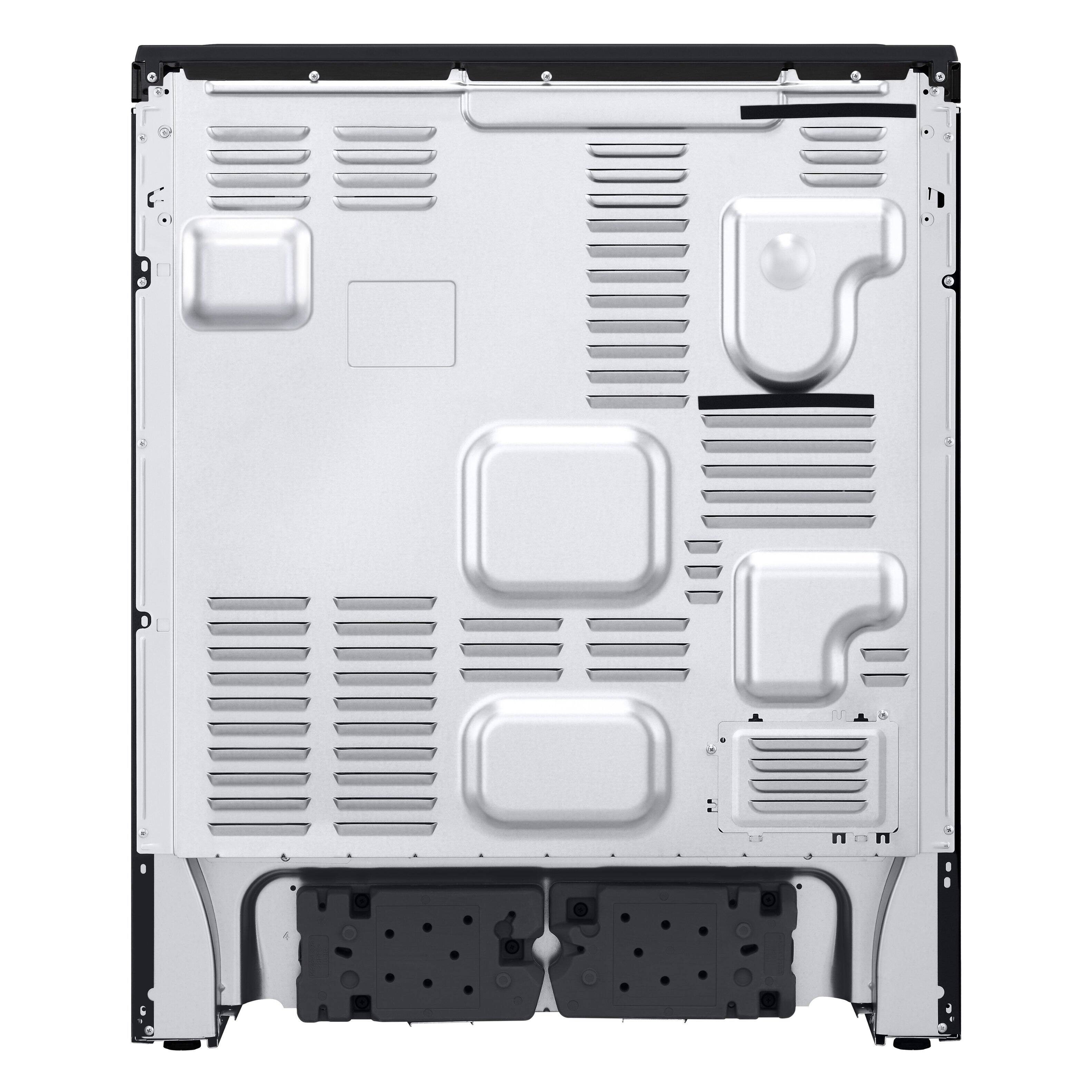 Alt View 21. LG - 6.3 Cu. Ft. Slide-In Electric True Convection Range with InstaView and Premium Handle - PrintProof Black Stainless Steel.