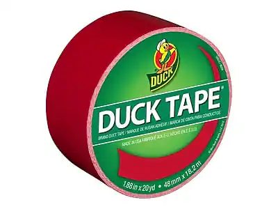 DUCK TAPE
BRAND DUCT TAPE / MARQUE DE RUBAN ADHÉSIF / MARCA DE RUBAN ADHESIVO
MADE IN USA / FABRIQUÉ AUX É.-U. / HECHO EN USA
1.88 in x 20 yd / 48 mm x 18.2 m