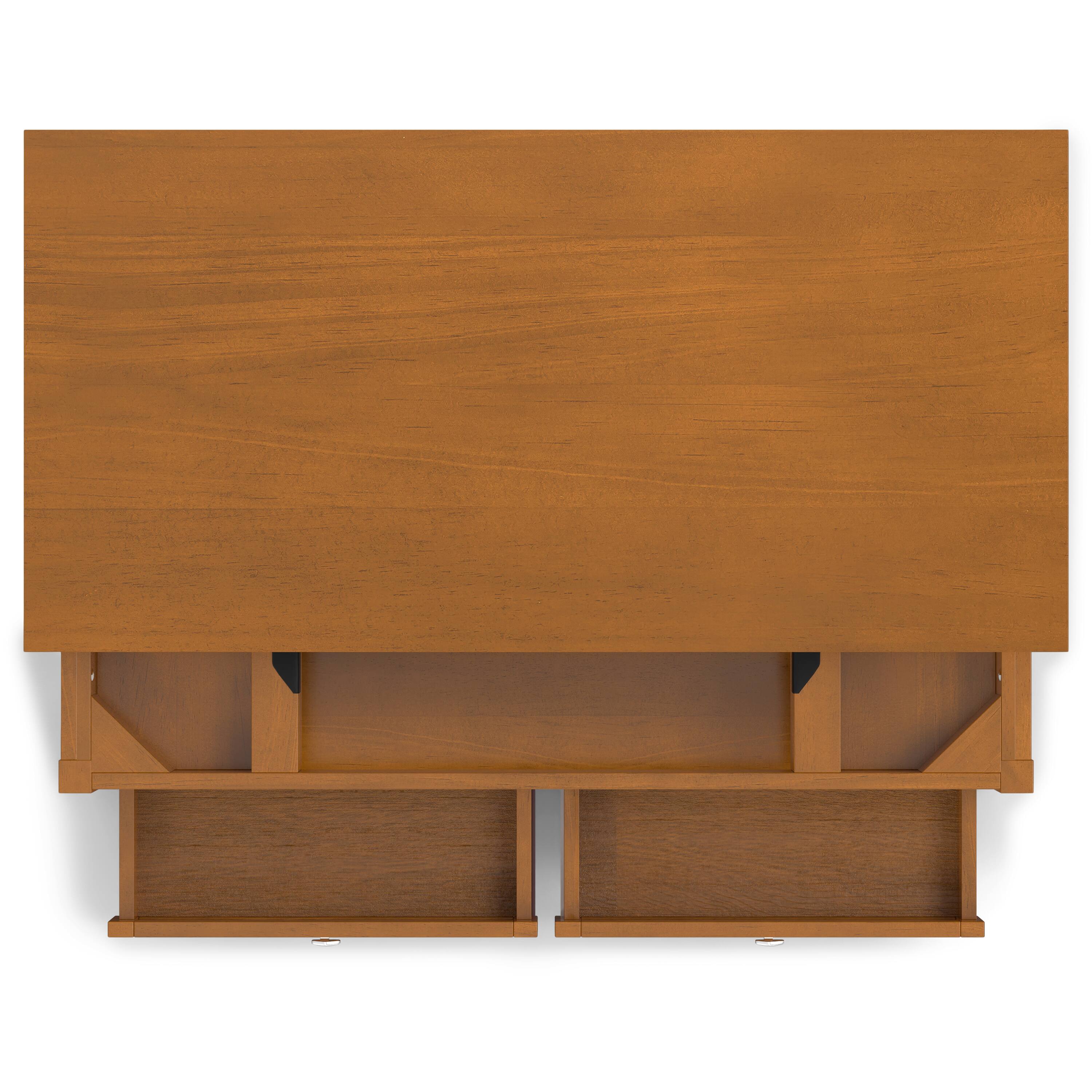 Alt View 8. Simpli Home - Warm Shaker 48 inch Wide Solid Wood Lift Top Coffee Table in Light Golden Brown - Light Golden Brown.