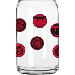 Logo Brands - Toronto Raptors 16oz. Smiley Can Glass - Multicolor