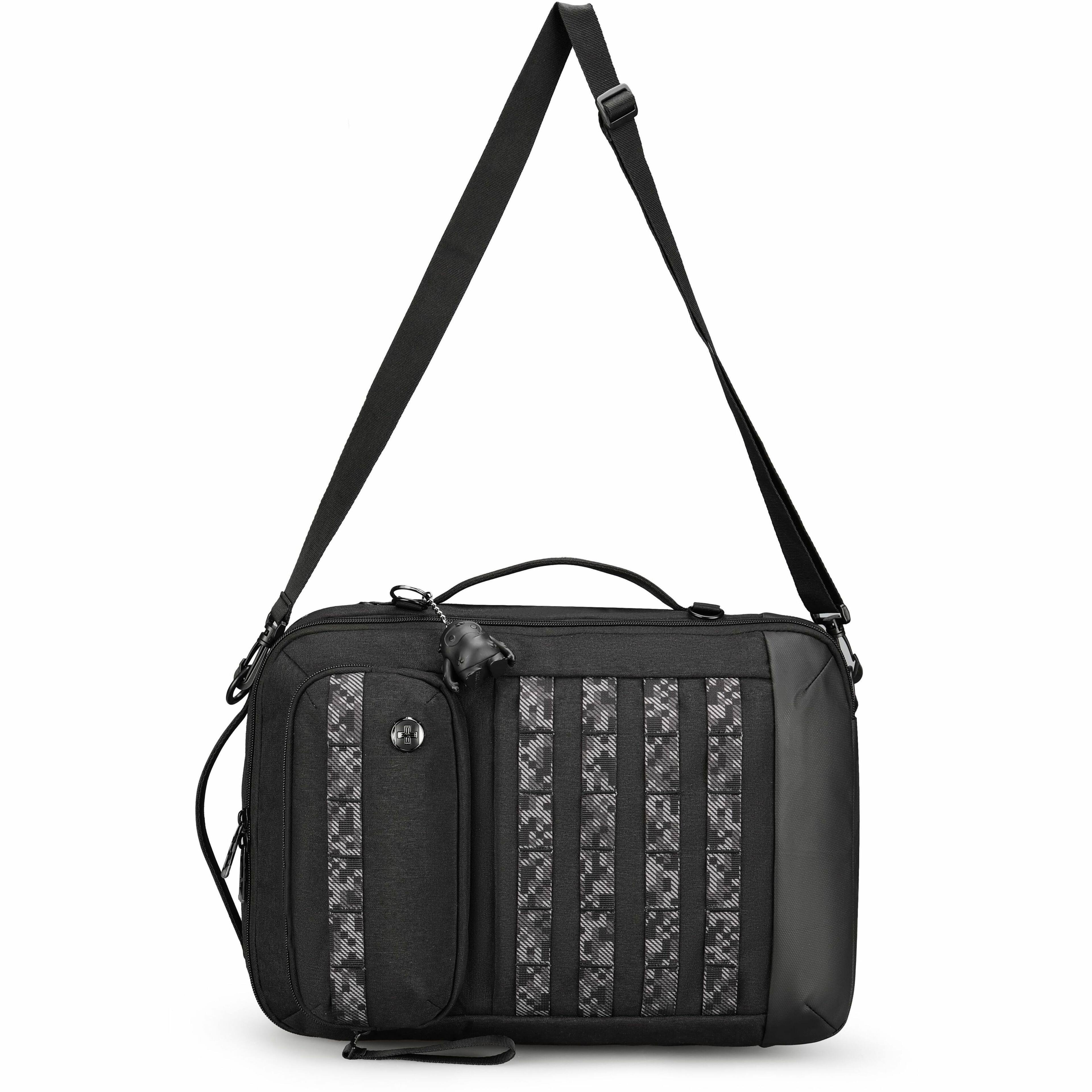 Alt View 17. Swissdigital Design - BERG Hybrid TSA-Friendly Briefcase With USB Charging Port  RFID Protection and Fits Up to 16″ Laptop - Black.