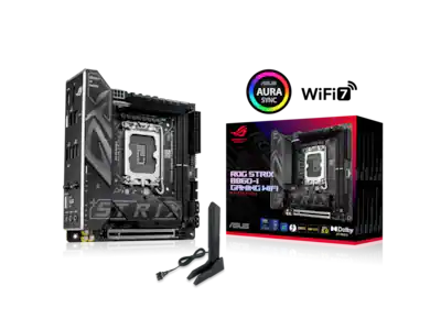 ASUS ROG STRIX B860 I GAMING WIFI, B860 mITX, Intel Core Ultra 2 ASUS ROG STRIX B860 I GAMING WIFI, B860 mITX, Intel Core Ultra 2