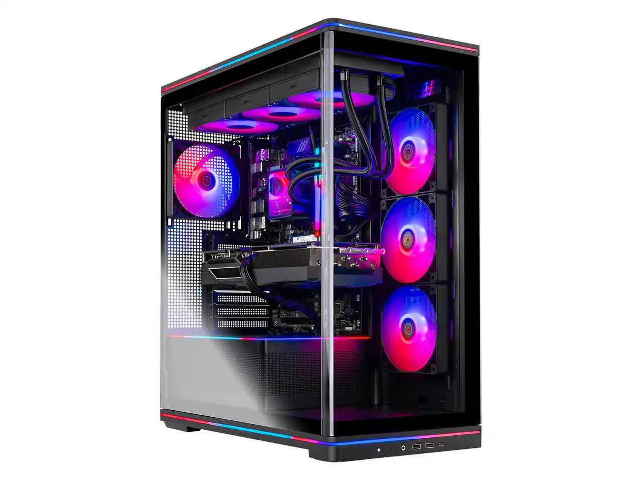 Alt View 2. Skytech Gaming - Skytech BLAZE5 - AMD Ryzen 7 9800X3D, 5080, 32GB 6000 MHz DDR5 RAM, 850W GOLD A3 PSU - Black.