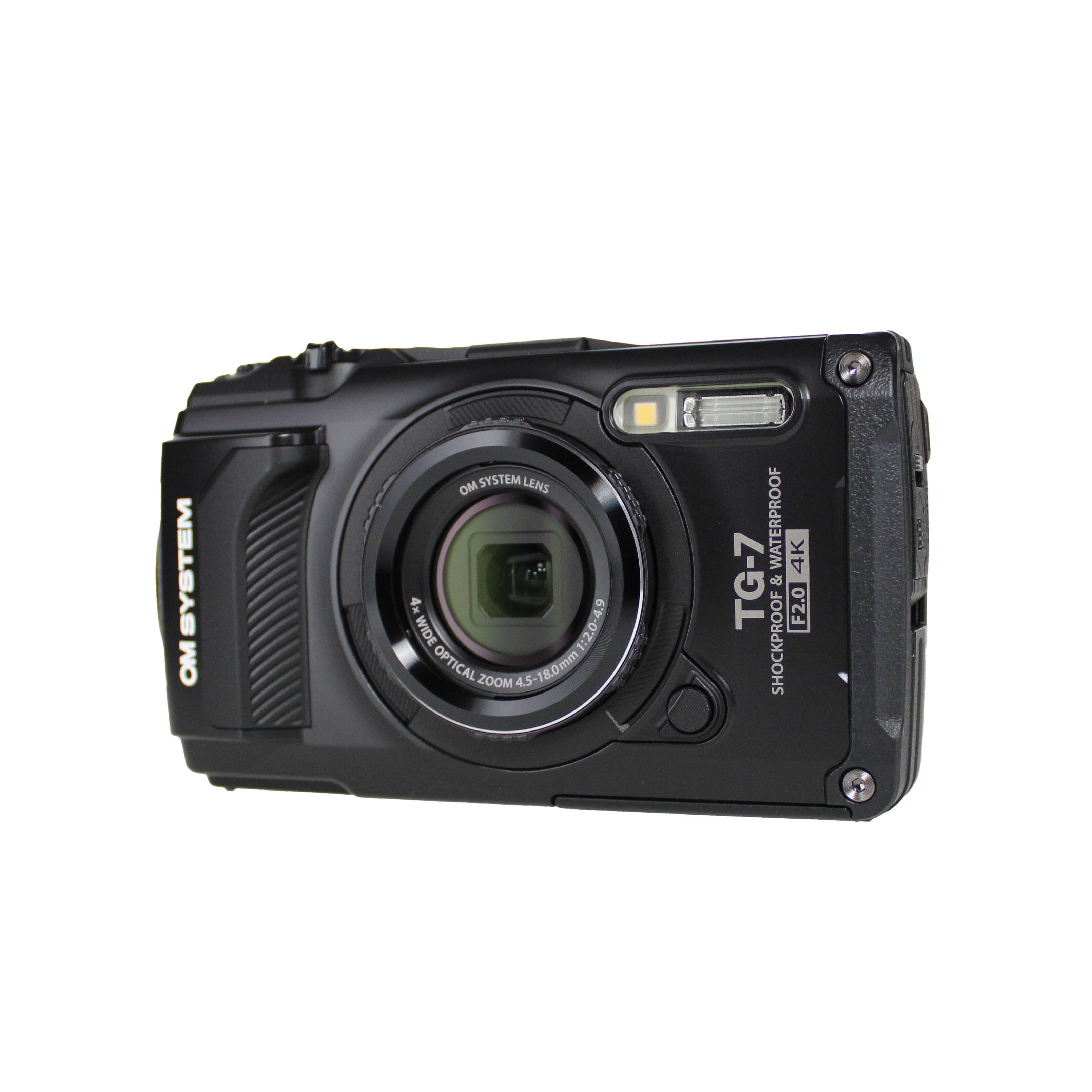 OM System Tough TG 7 Digital Camera (Black) Bundle
