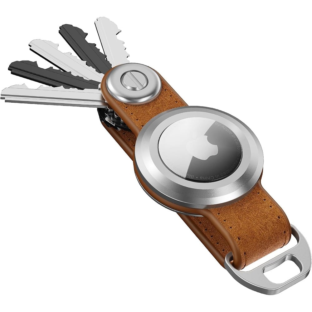 RTMB - AirTag Key Organizer – Holder Keychain - Crazy Horse Leather