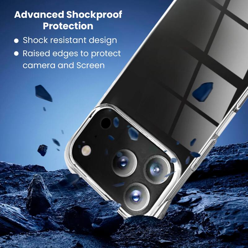 Advanced Shockproof Protection  
- Shock resistant design  
- Raised edges to protect camera and screen