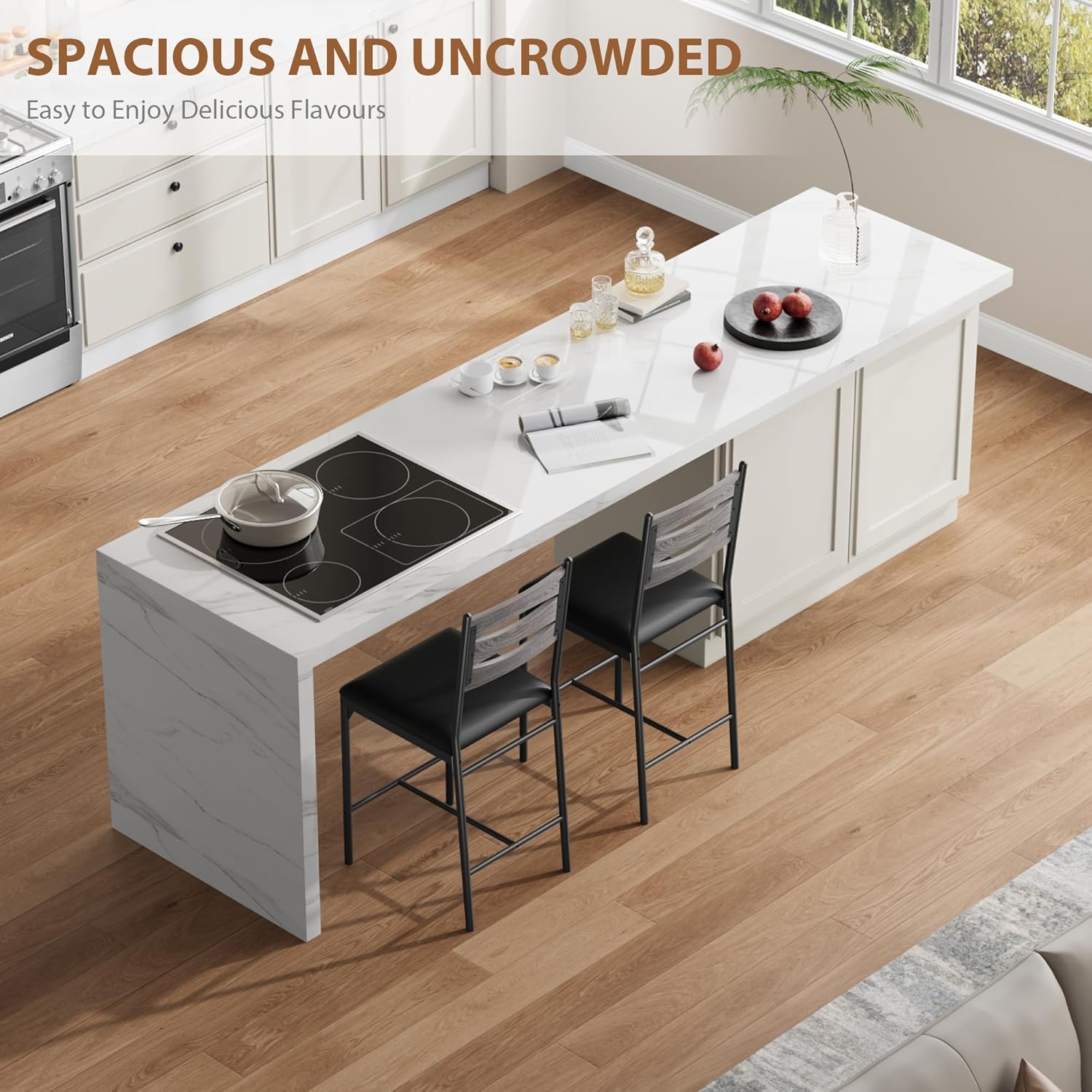 SPACIOUS AND UNCROWDED  
Easy to Enjoy Delicious Flavours