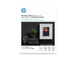 HP - Premium Plus Glossy Photo Paper, 5" x 7", 60 Sheet/Pack - White