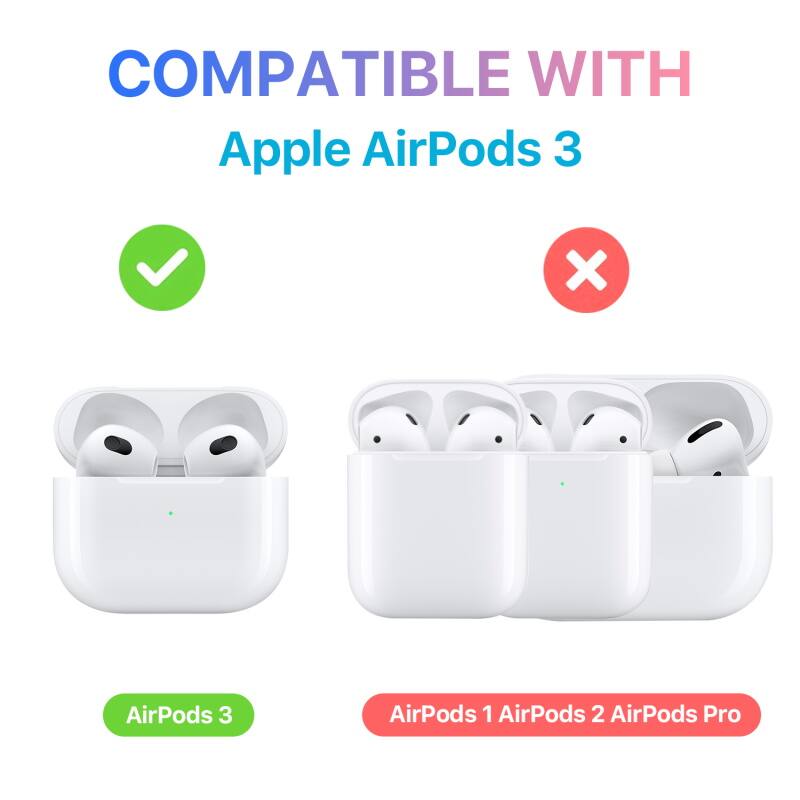 COMPATIBLE WITH Apple AirPods 3

AirPods 3

X AirPods 1 AirPods 2 AirPods Pro