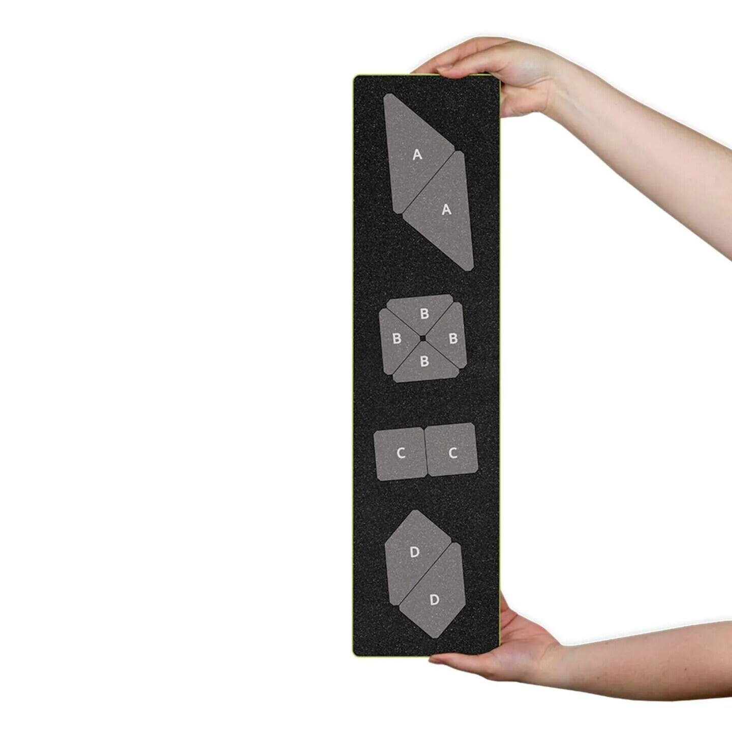 Back. AccuQuilt - Flying Fish-9 Finished Die - Multicolor.