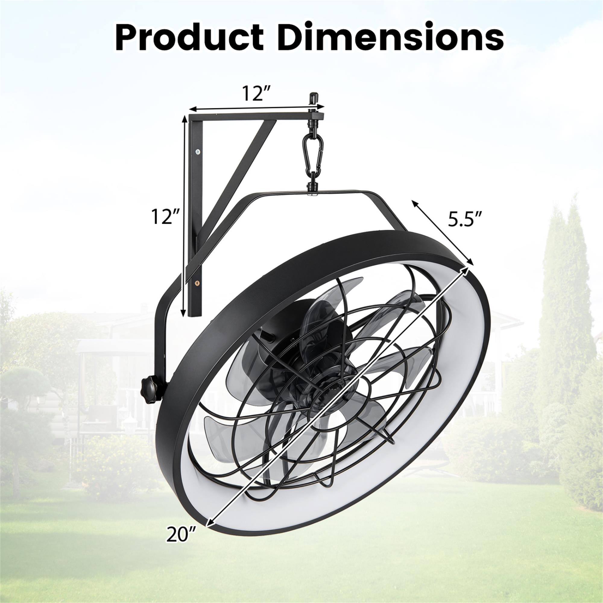 Product Dimensions
12"
12"
5.5"
20"