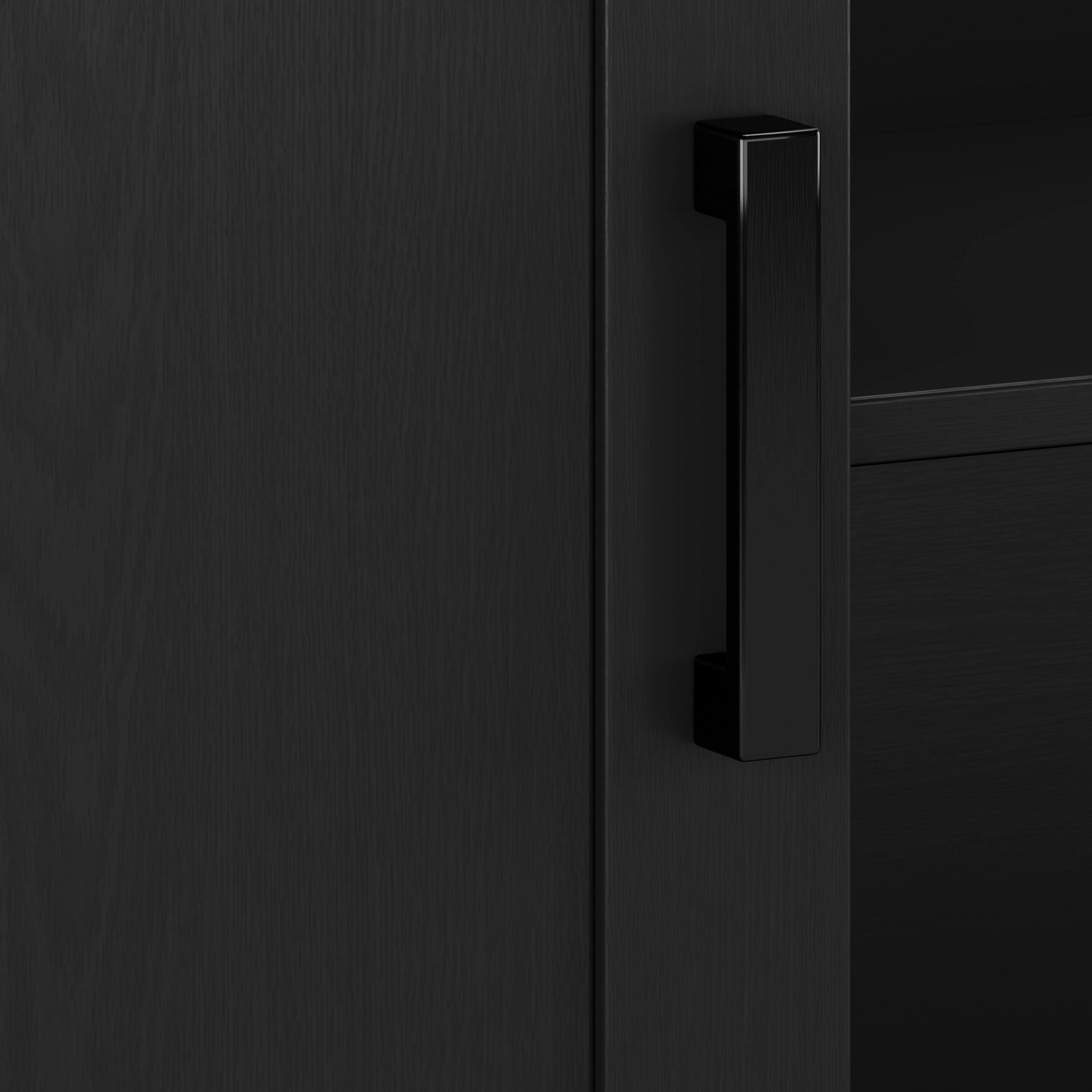 Alt View 12. CorLiving - Virlomi Collection TV Stand with Cabinets for Most TVs up to 85" - Black Ravenwood.