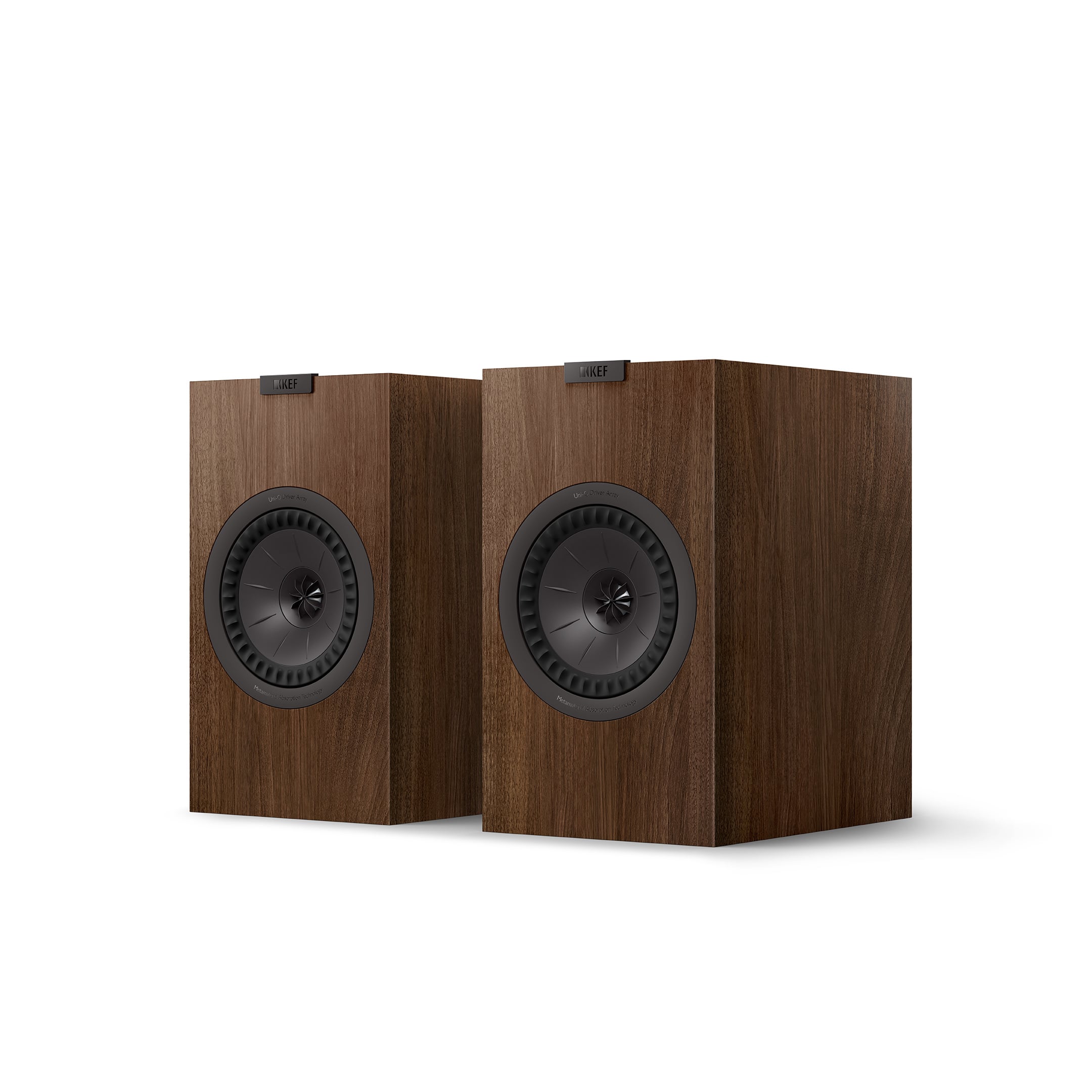 KEF - Q3 Meta Bookshelf Speakers (Pair) - Walnut - Angle_Zoom