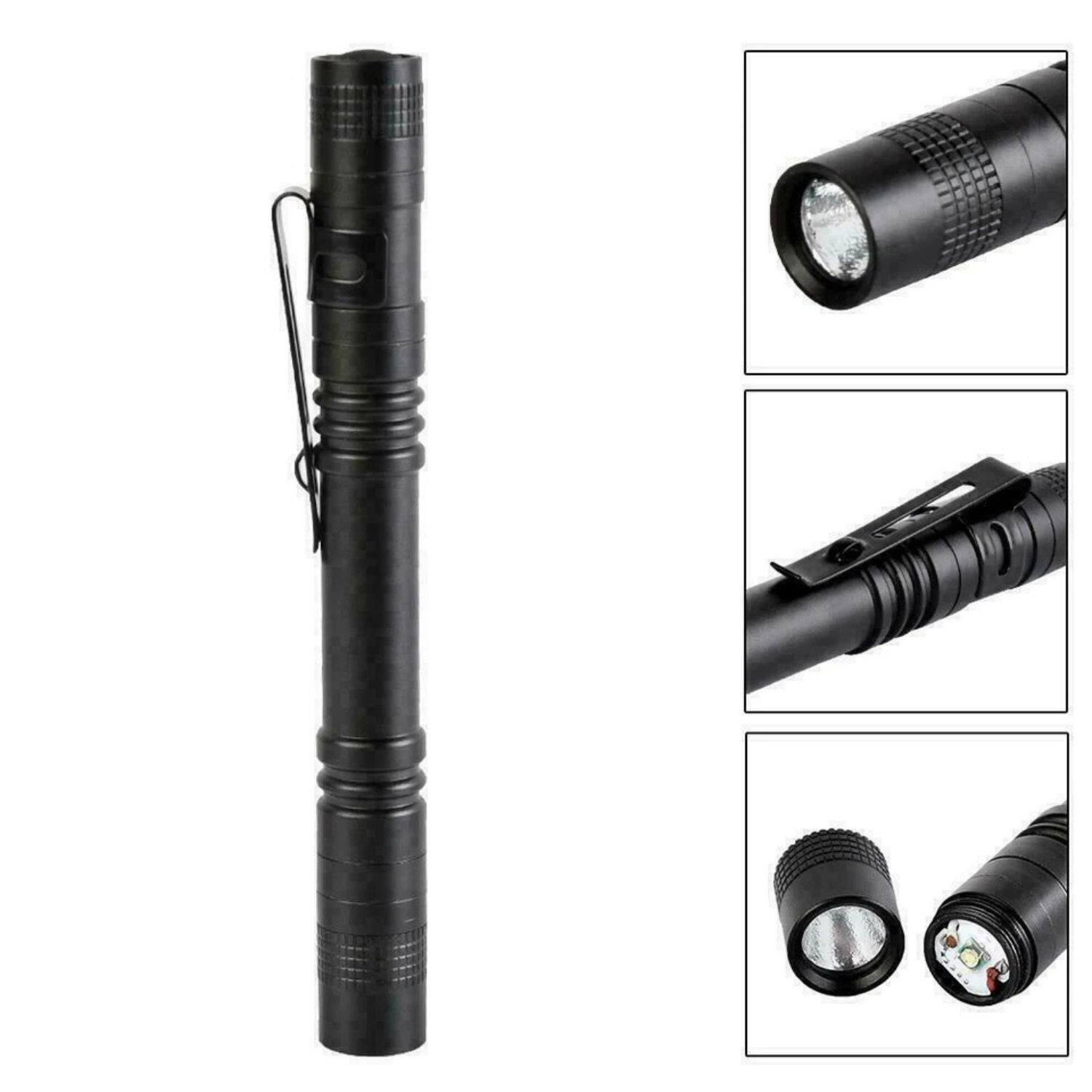 Alt View 2. Home Collection - 2-Pack Mini Tactical LED Flashlights – Small Super Bright Penlight Torches for Everyday Carry, Camping.